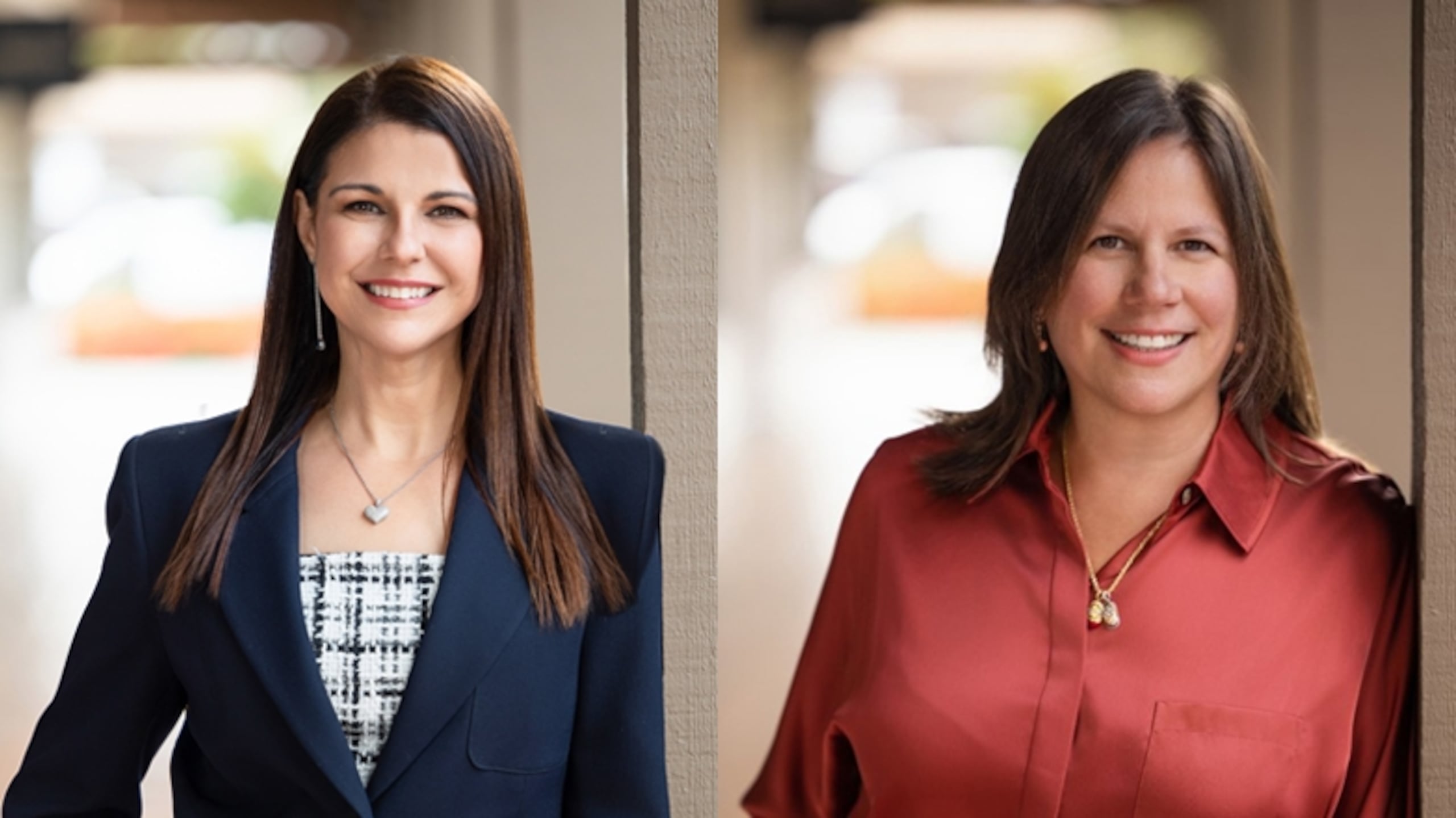 Las ingenieras Irene Villafañe (izquierda) y Maricarmen Szendrey (derecha), son, respectivamente, vicepresidenta de Manufactura de Productos Farmacéuticos y vicepresidenta de Calidad y Cumplimiento de Amgen Manufacturing Limited Amgen Manufacturing Limited.