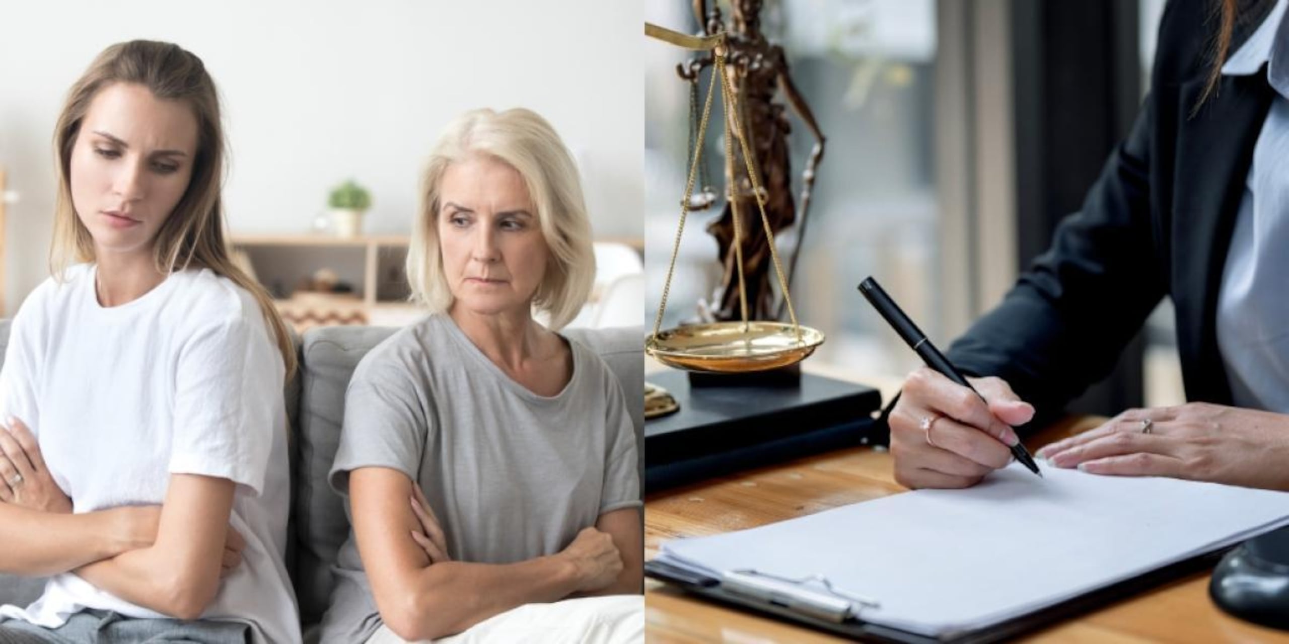 La joven no les respondió a los abogados.