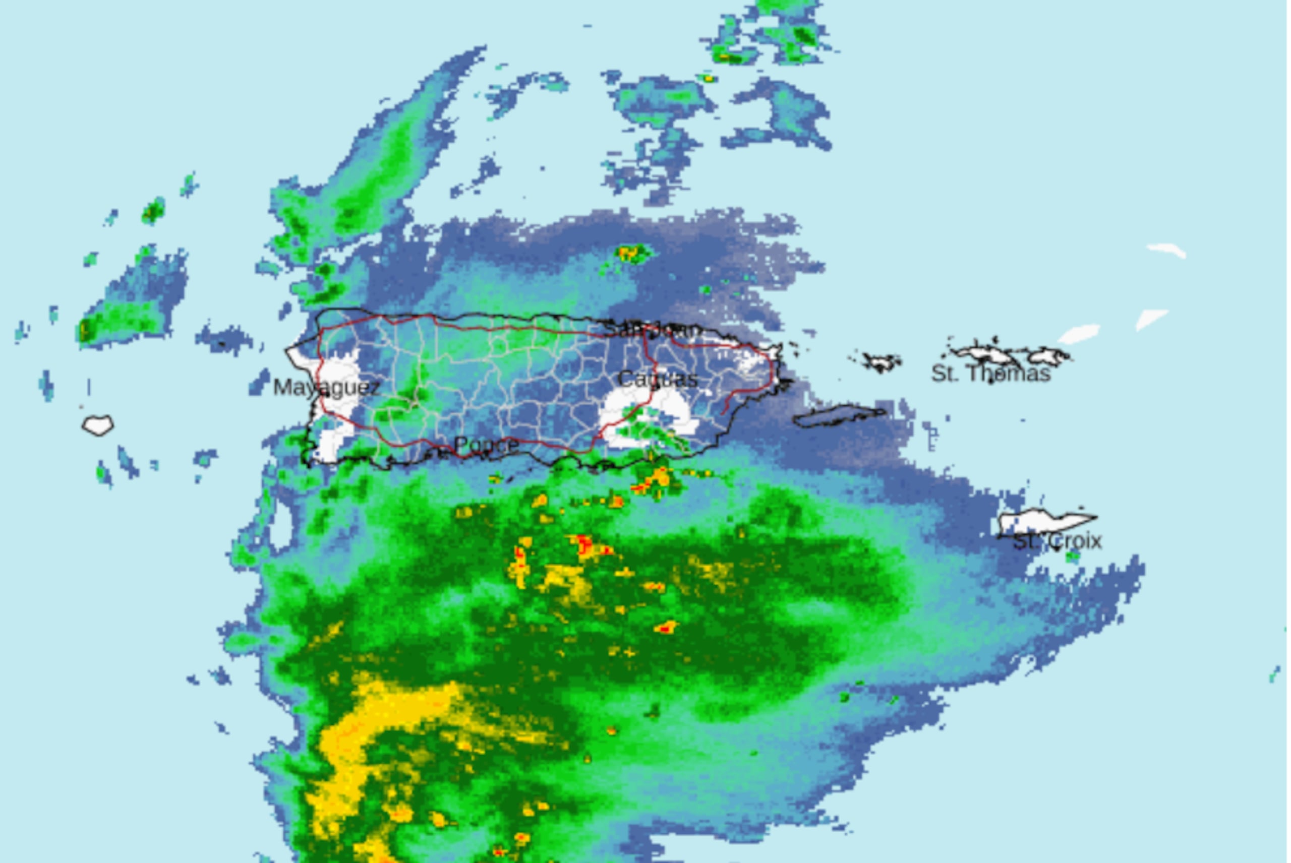 Frente frío y vaguada provocarán lluvias hoy, domingo.