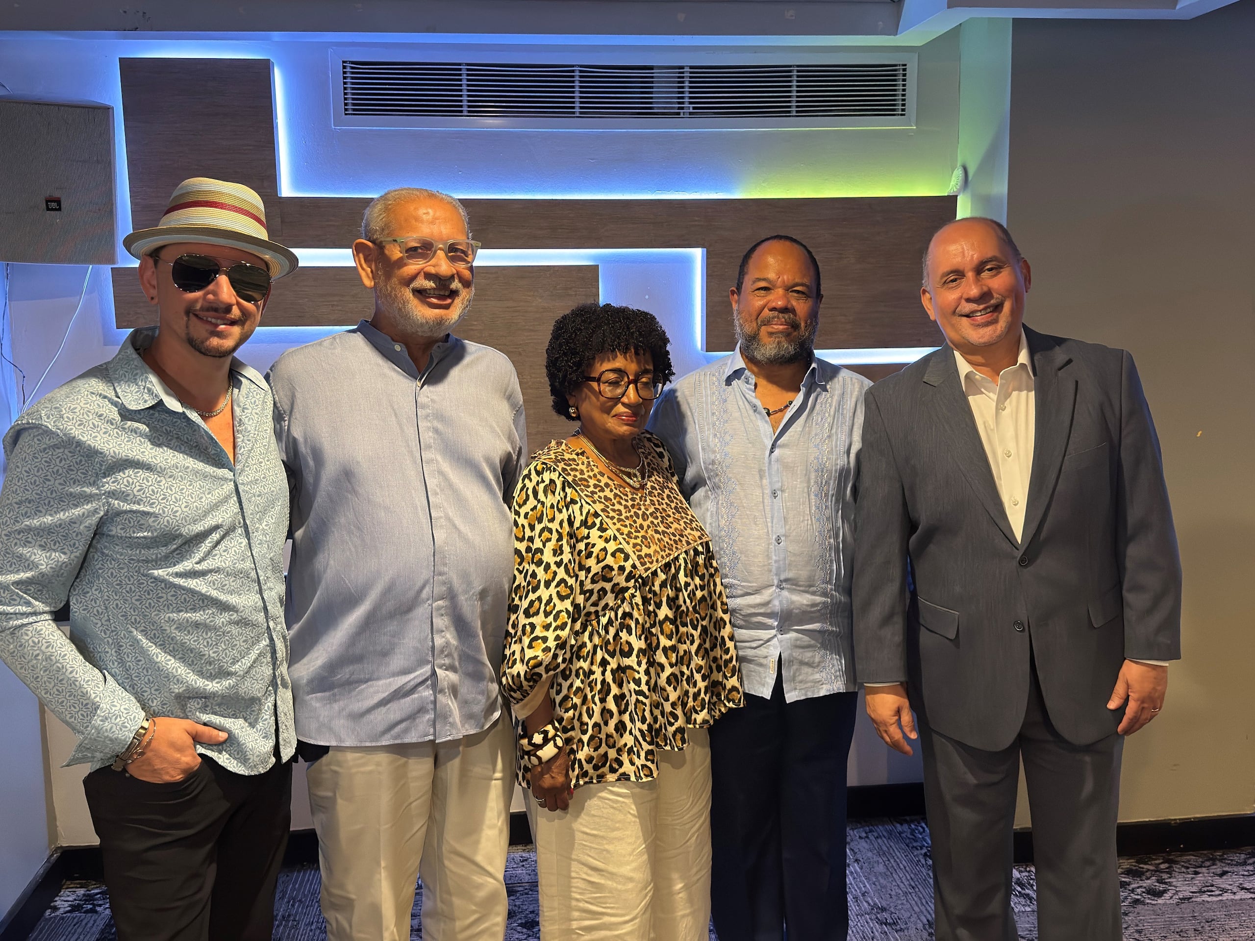 Desde la izquierda, Willito Otero, José Rodríguez, Hilda Curet, Josean Ortiz y Humberto Ramírez