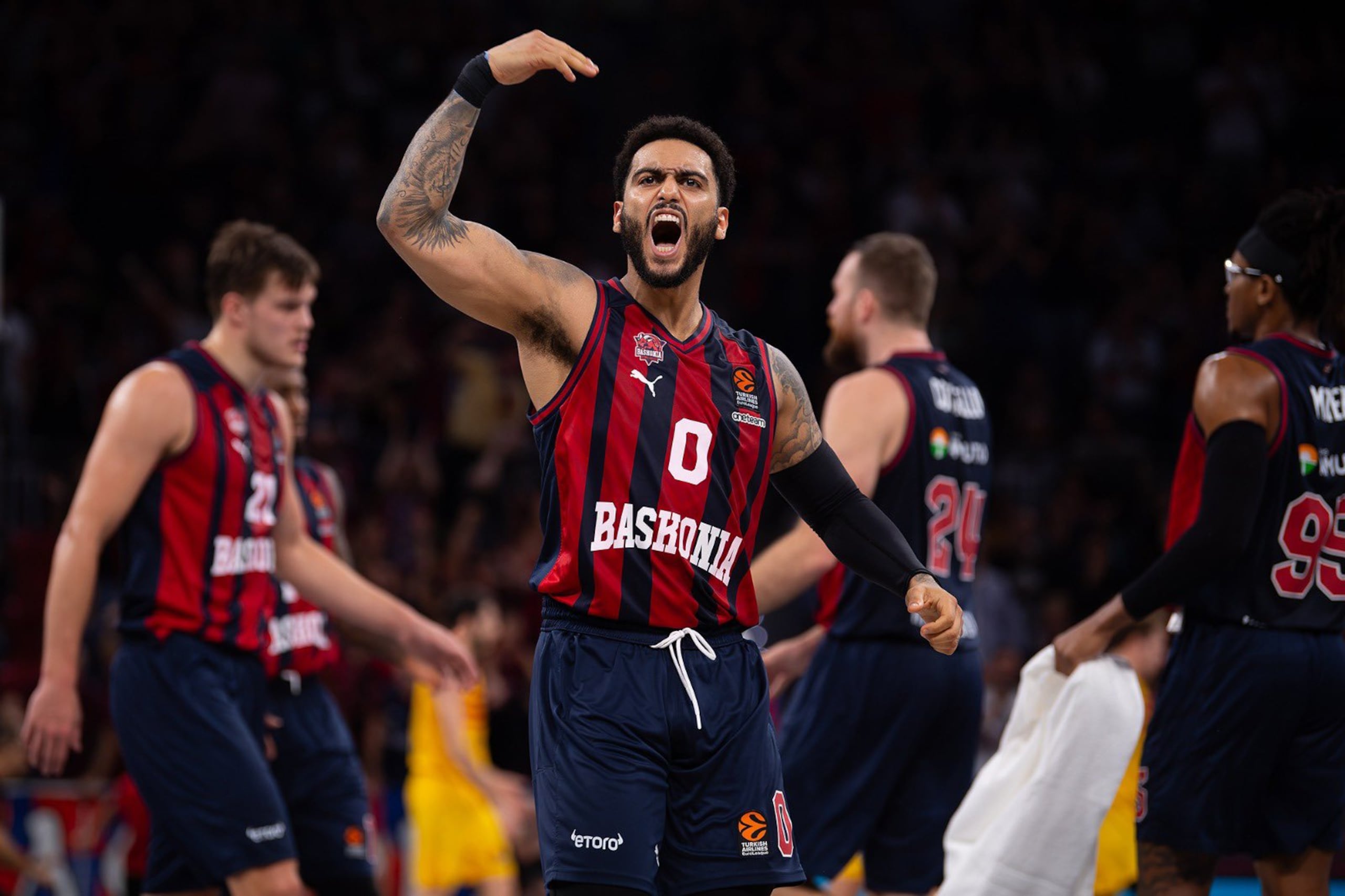 Markus Howard esta temporada con el Baskonia de la Liga ACB de España.