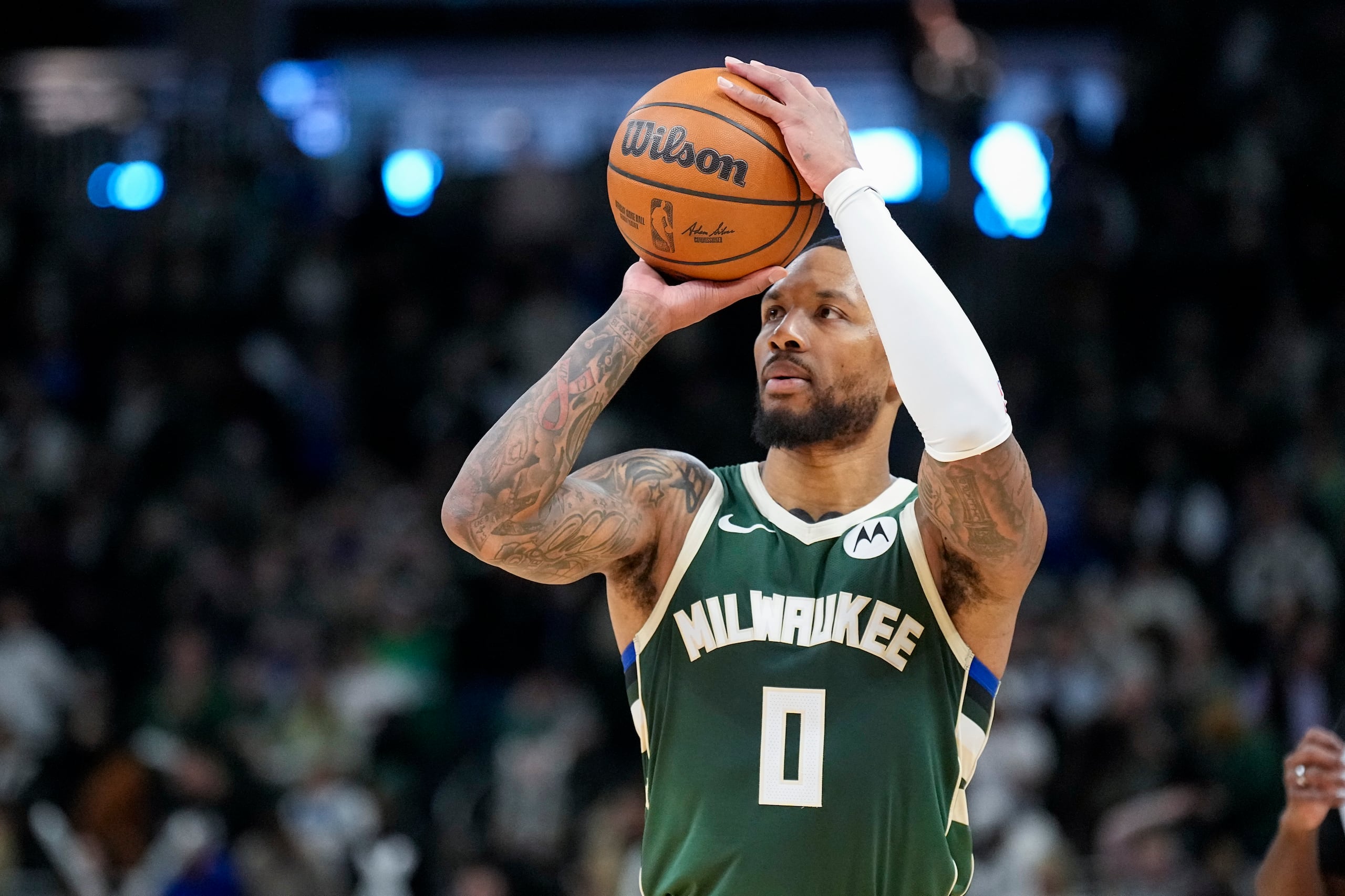 Damian Lillard, de los Bucks de Milwaukee.