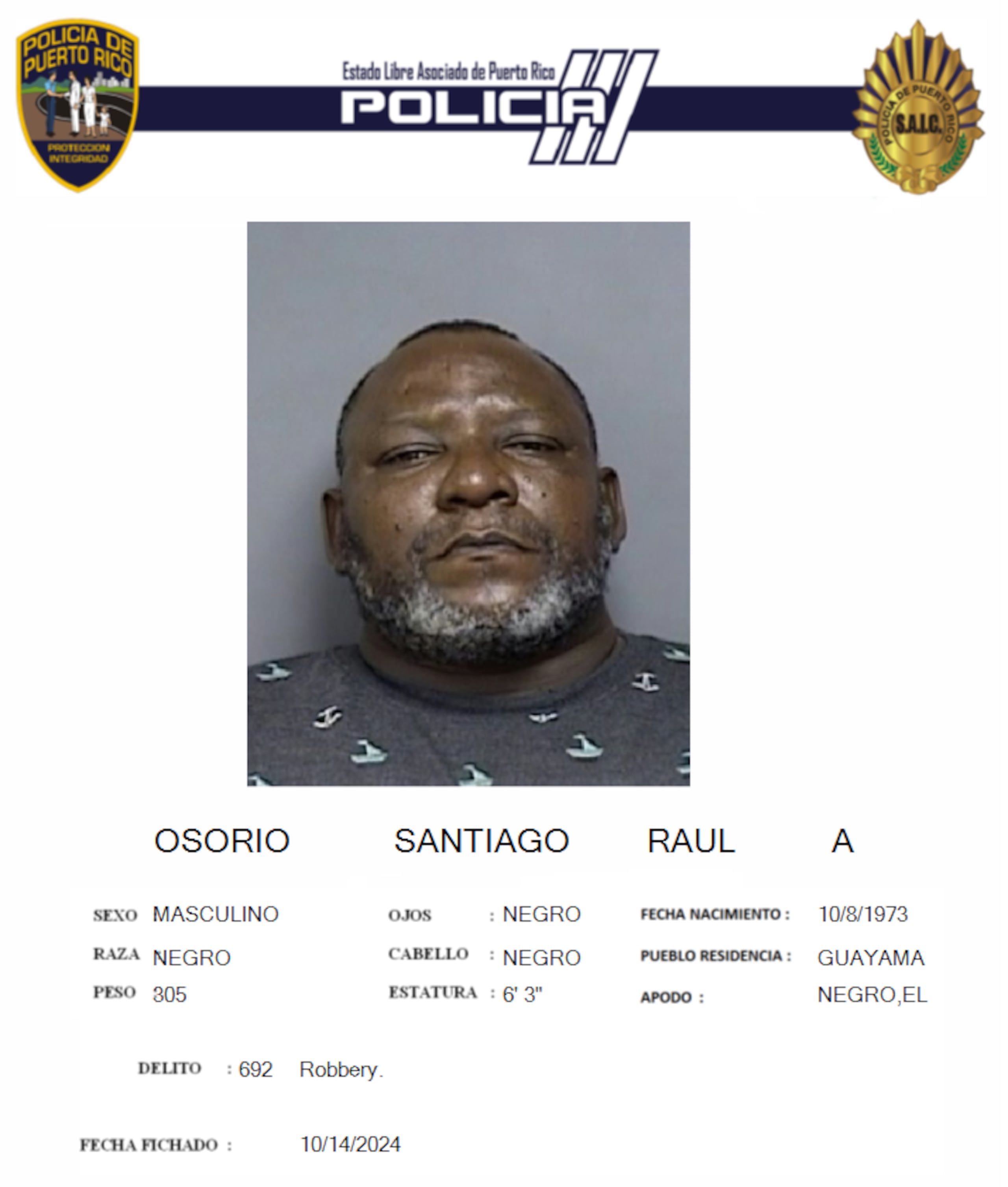 Raúl A. Osorio Santiago, enfrenta cargos por violencia doméstica contra su expareja.