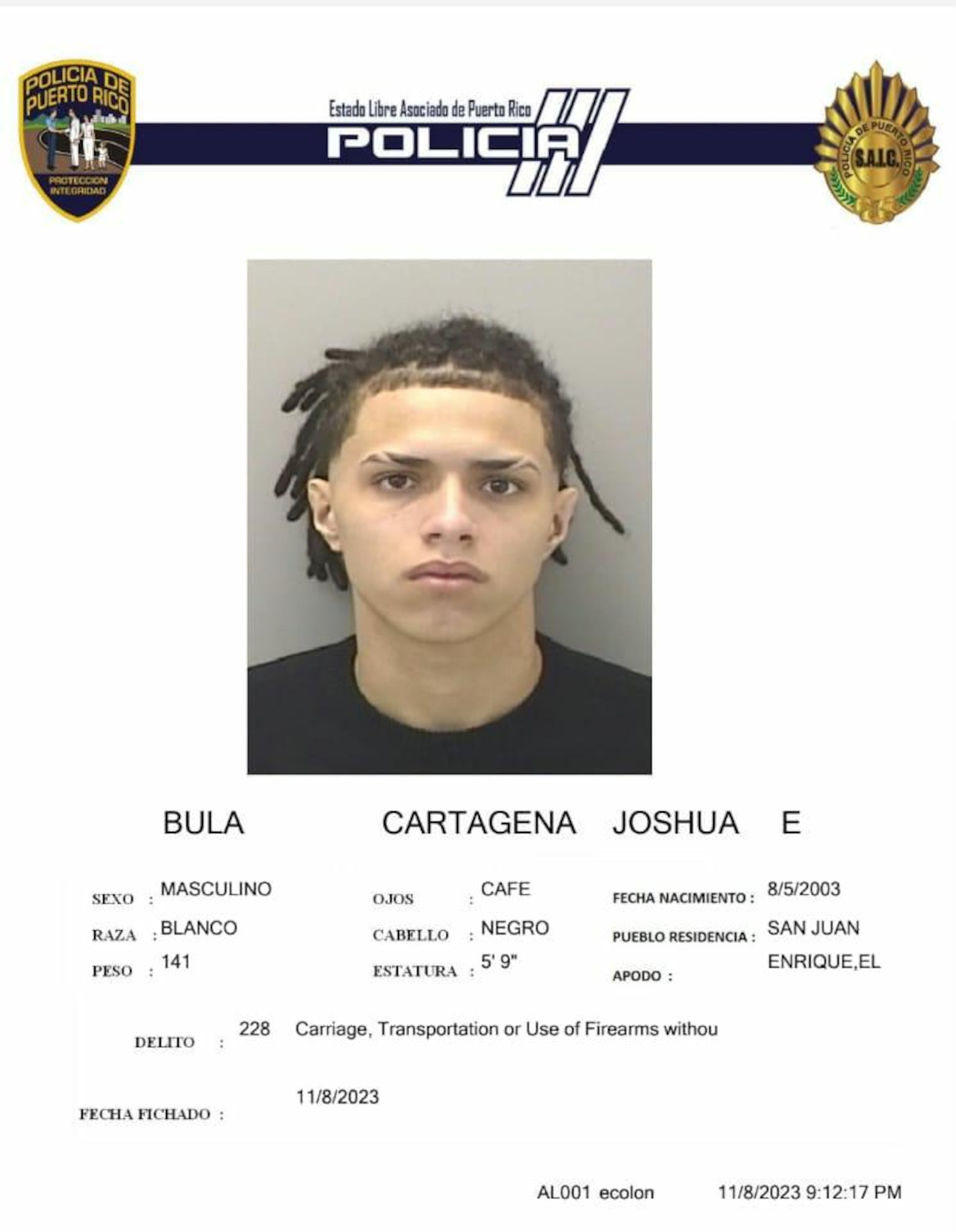 Joshua Enrique Bula Cartagena