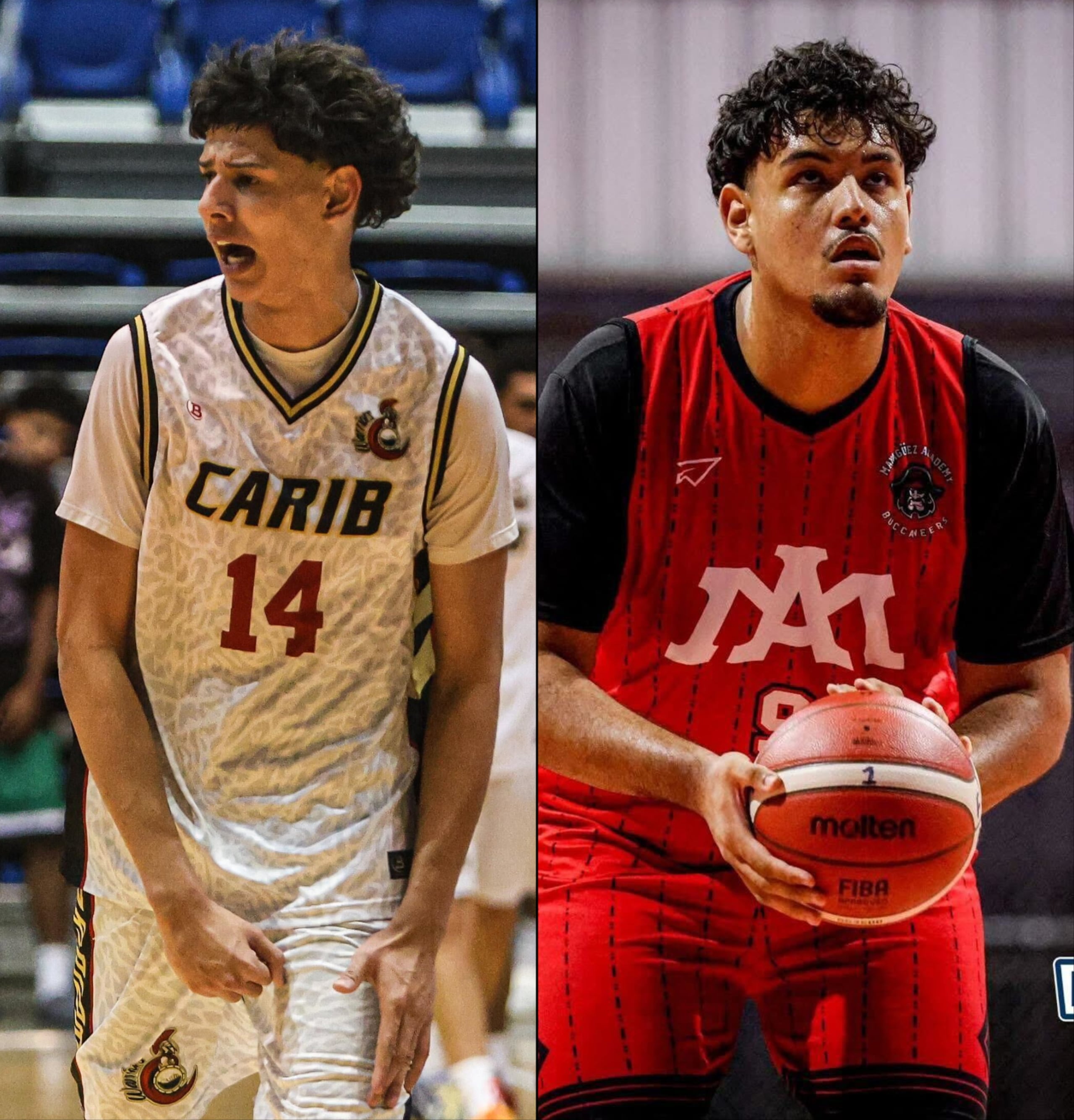 James Rivera, de Carib Christian School en Aguadilla, y Jean Carlos Borrero, de Mayagüez Academy.