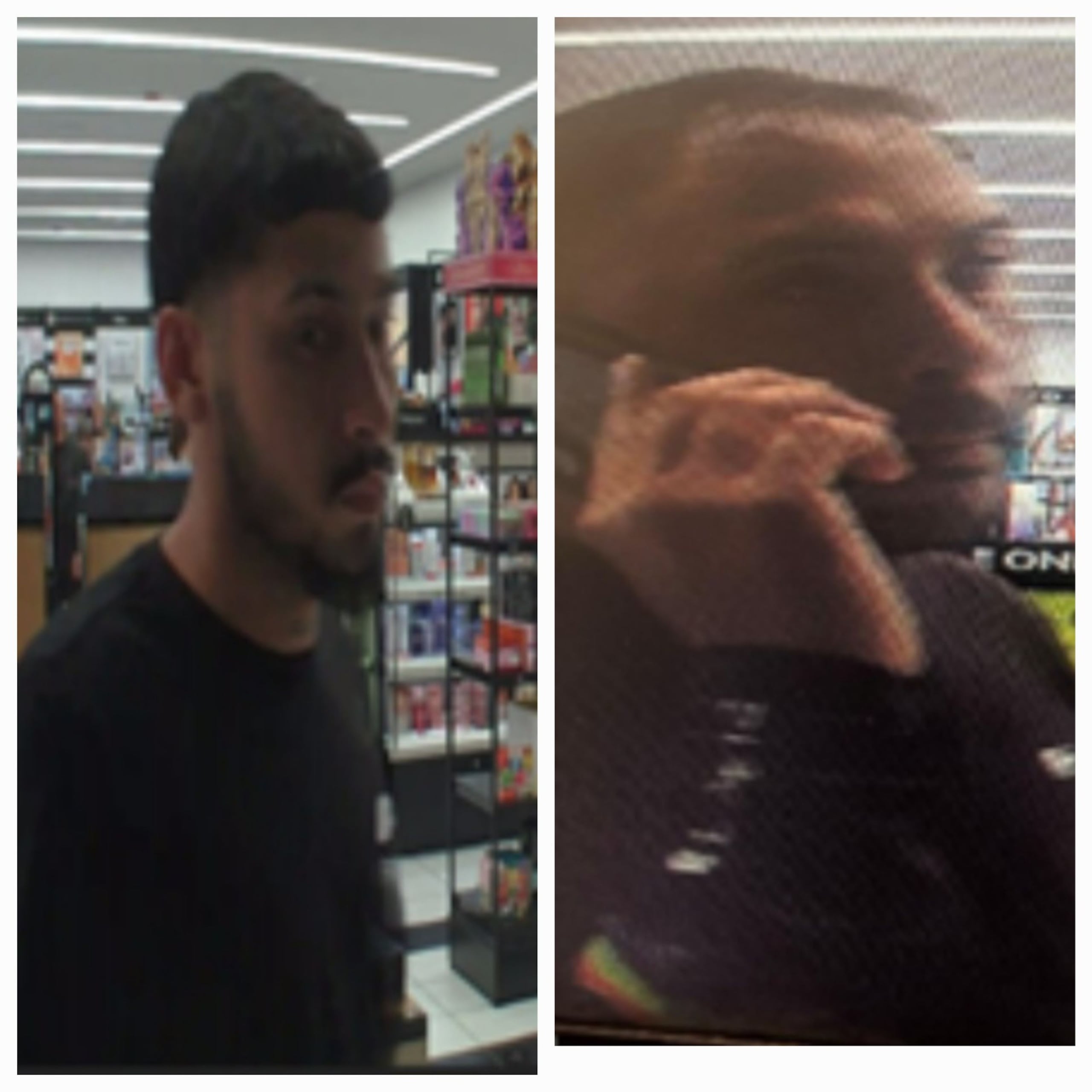 El CIC busca a estos dos hombres con relación a un caso de apropiación ilegal de mercancía de la tienda Sephora, en el centro comercial Plaza del Sol, en Bayamón.