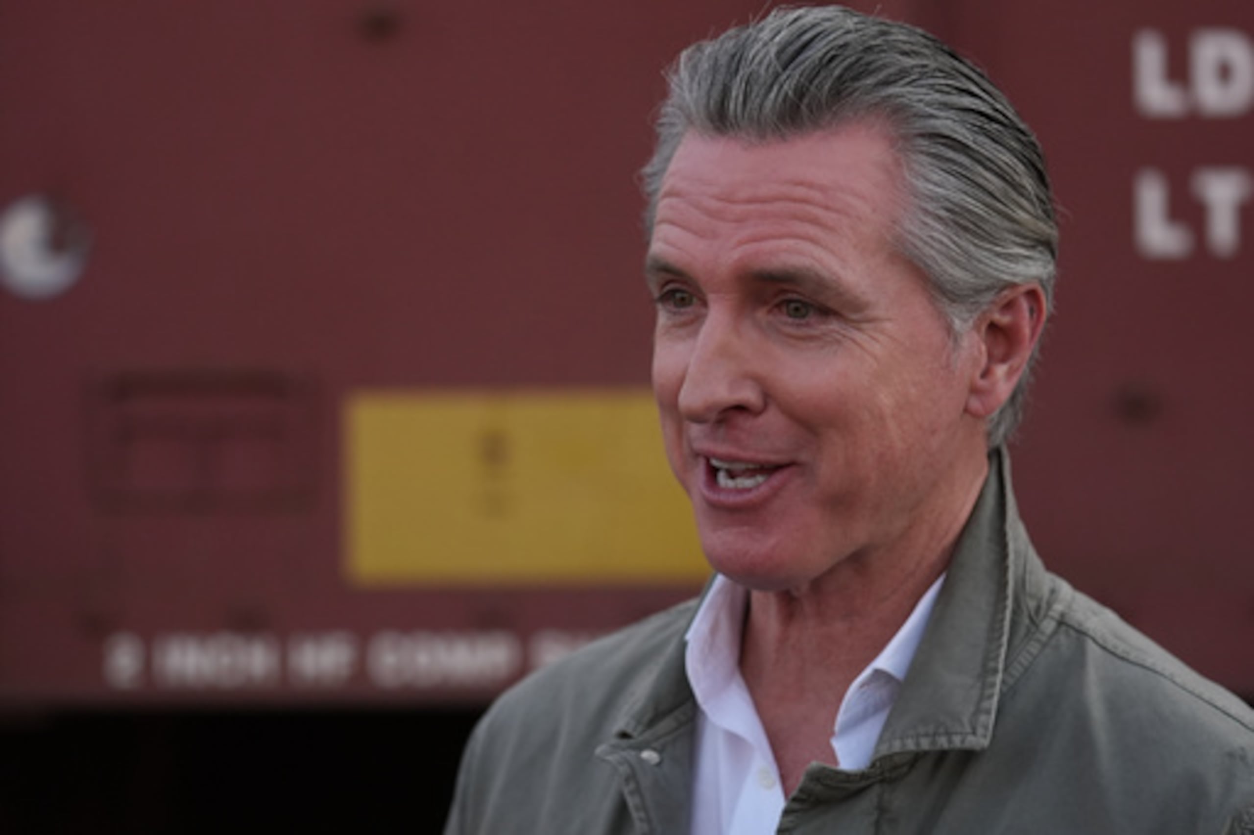El gobernador de California, Gavin Newsom.