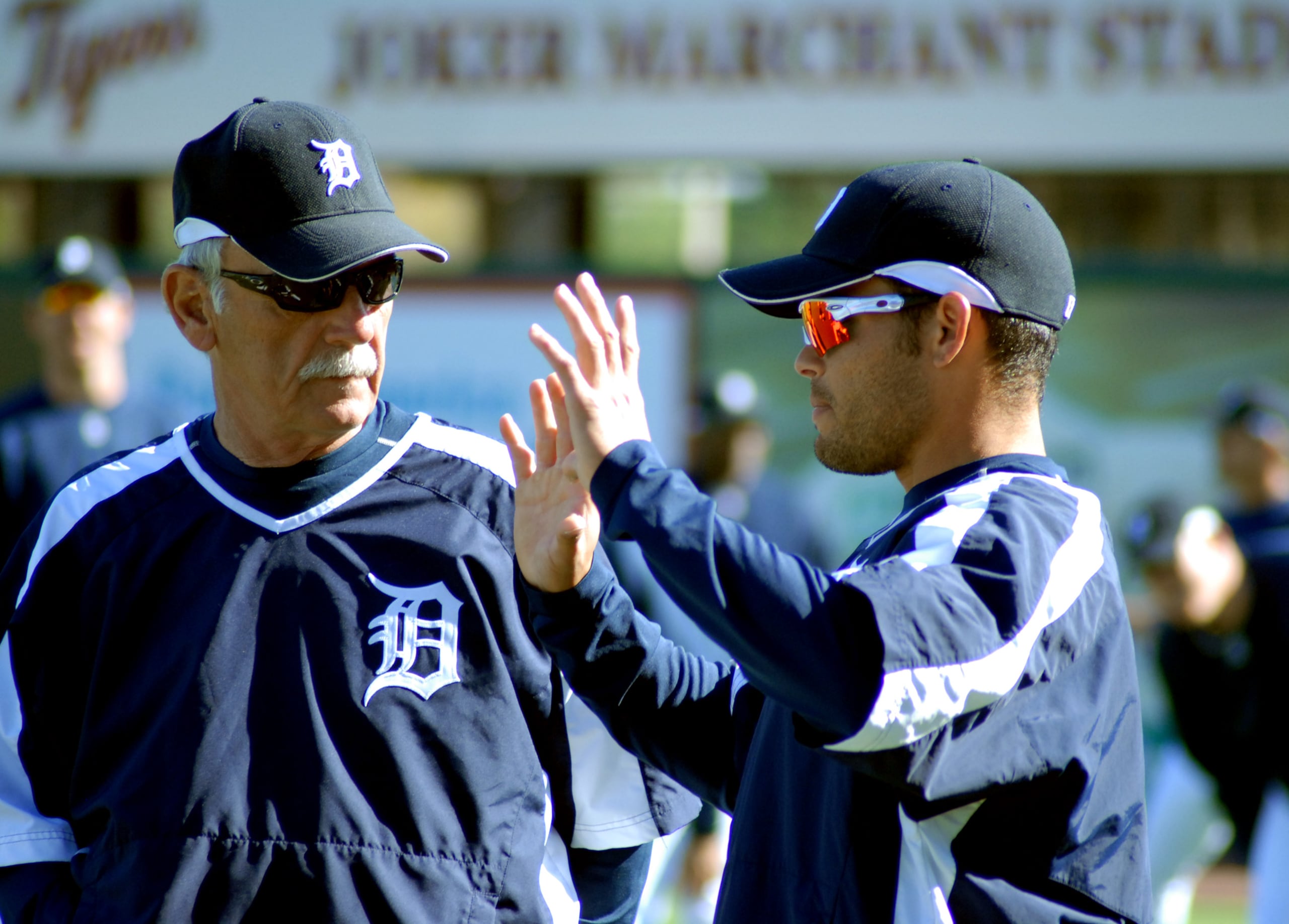 Jim Leyland e Iván Rodríguez llegaron juntos a la Serie Mundial en el 2006.