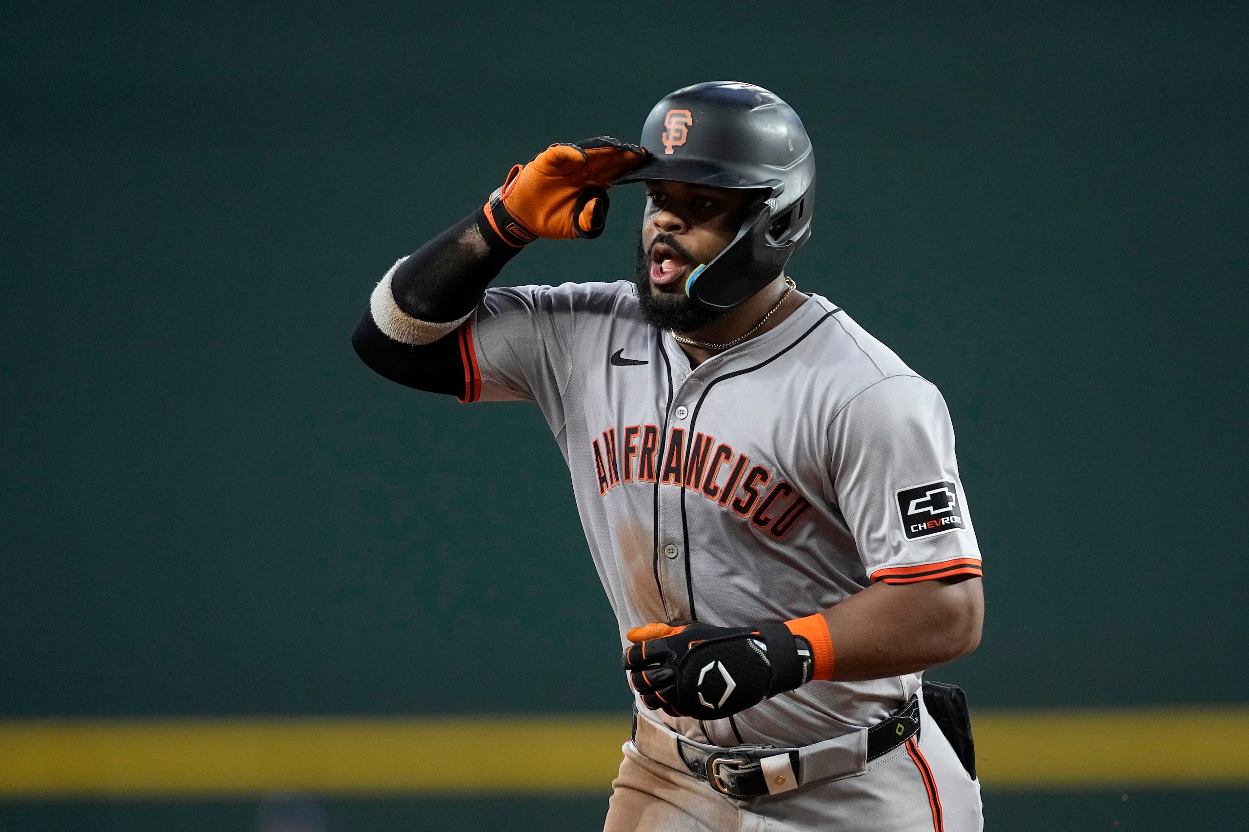 Heliot Ramos batea para .264 con nueve cuadrangulares y 36 carreras remolcadas esta temporada con los Gigantes.