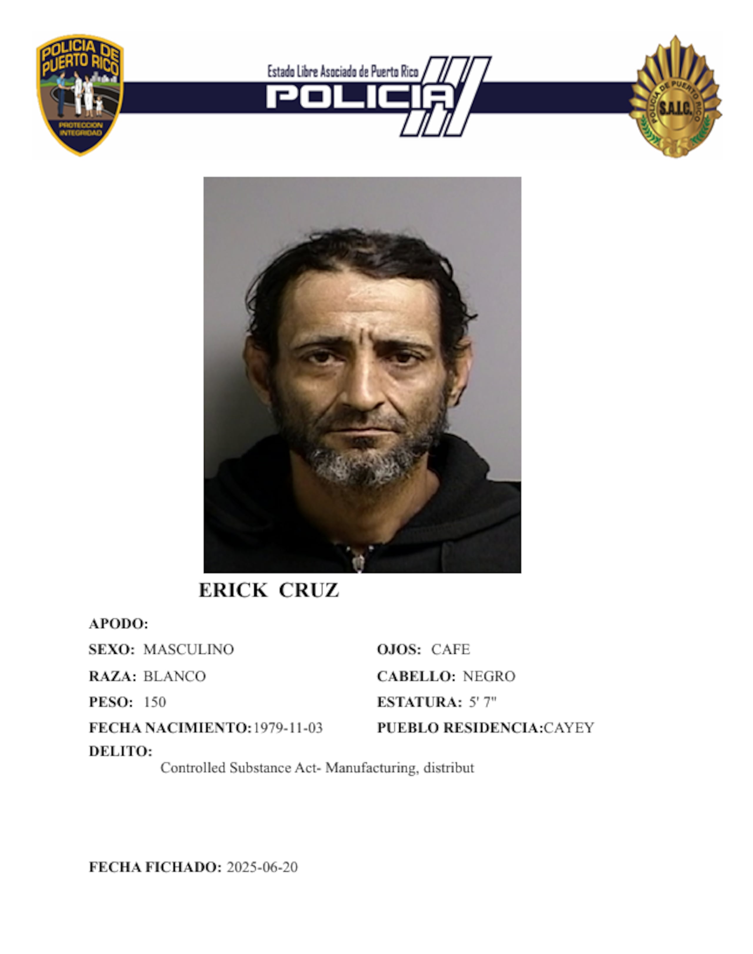 Erick Cruz Fonseca, fue asesinado en la entrada de las Parcelas Viejas del barrio Borínquen en Caguas.