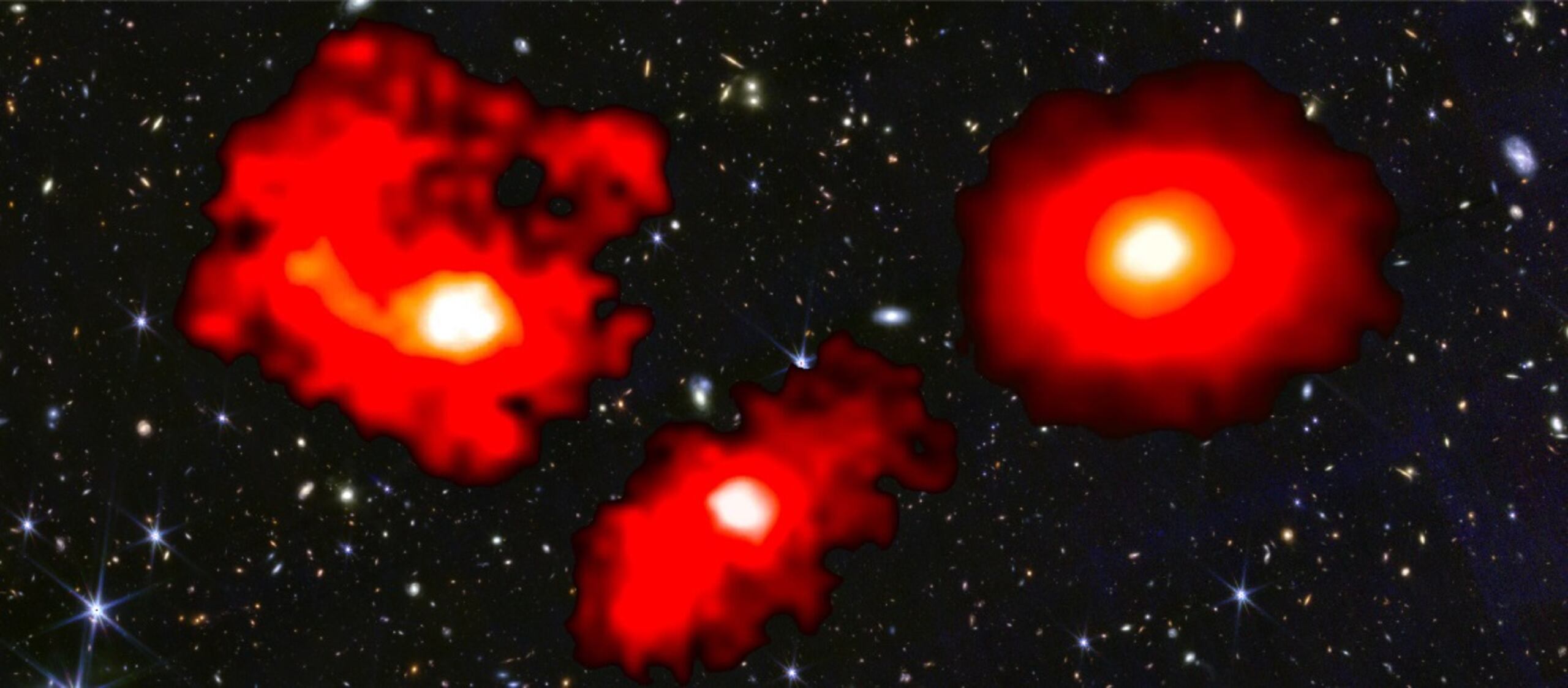 El estudio también reveló que estas galaxias han sido mucho más eficientes en la formación de estrellas que sus homólogas posteriores.