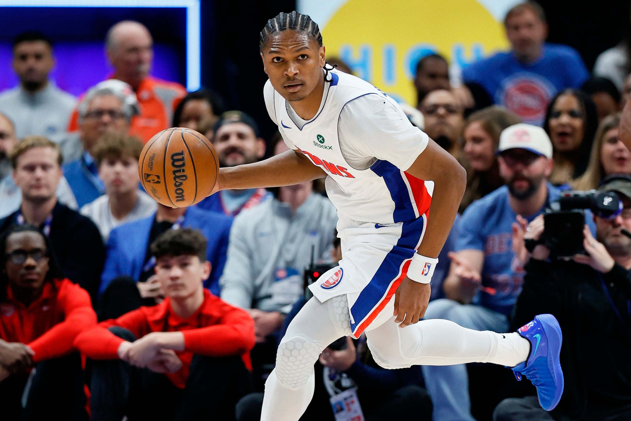 Ausar Thompson fue la quinta selección del draft de la NBA en el 2023. Su hermano gemelo fue la cuarta selección por Houston.