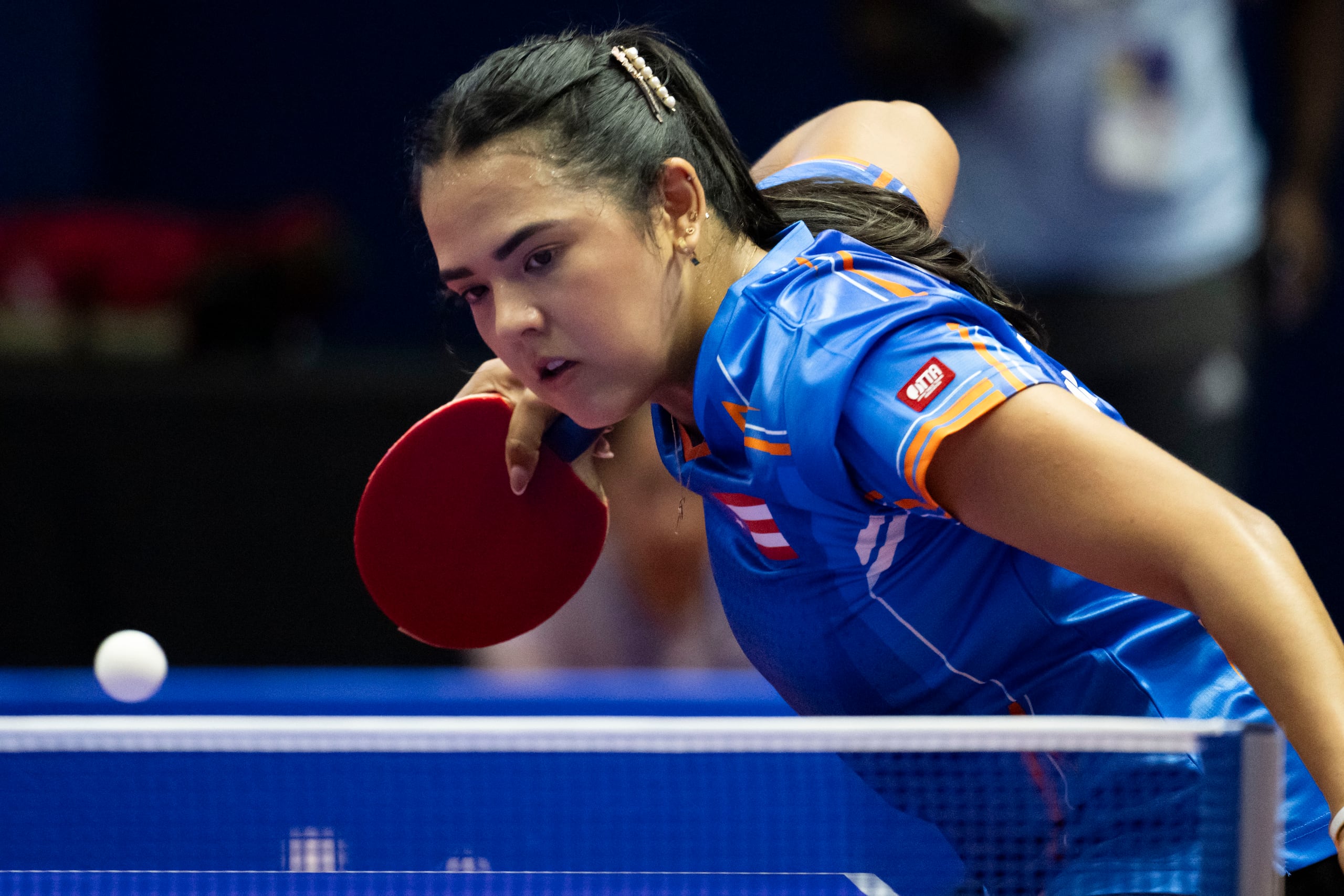 Adriana Díaz durante un partido de los Juegos Centroamericanos y del Caribe Santo Domingo 2026.