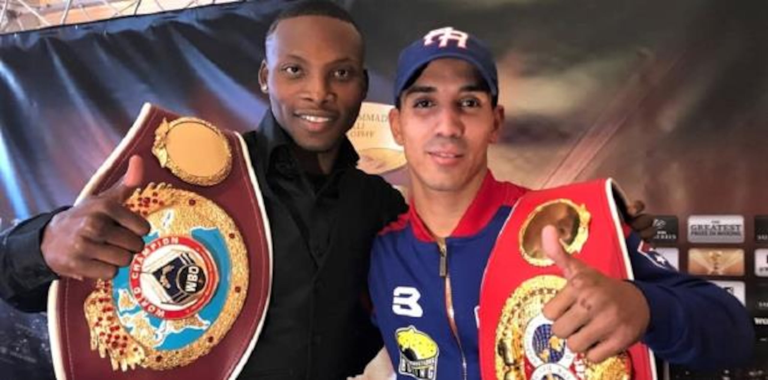 Los actuales campeones del peso gallo Rodríguez (FIB) y, Zolani Tete (OMB) participarán de la competencia. (Suministrada)