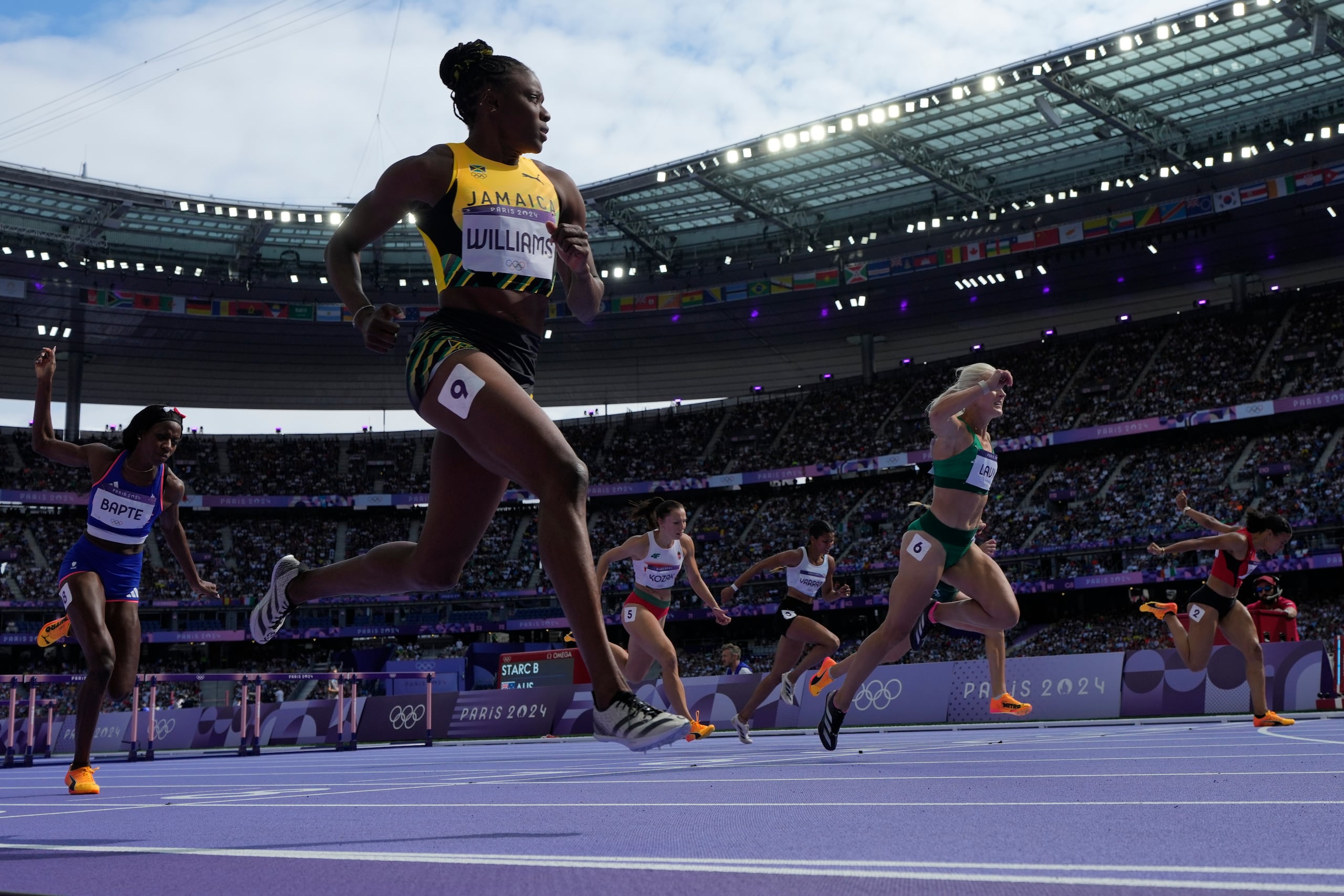 Danielle Williams, de Jamaica, es otra de las contendientes al título olímpico.