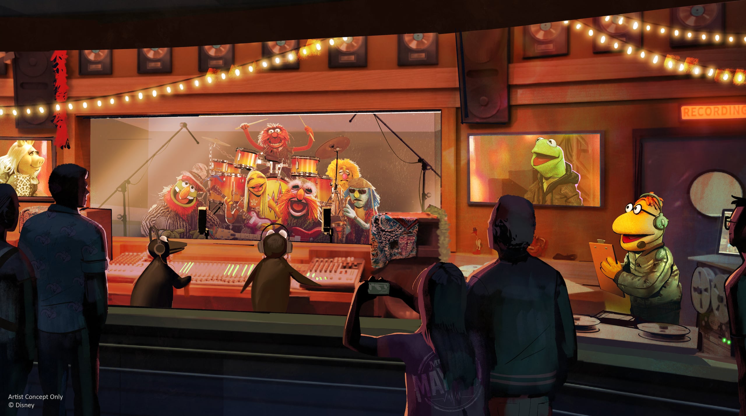 La montaña rusa "Rock ‘n’ Roller Coaster Starring The Muppets".