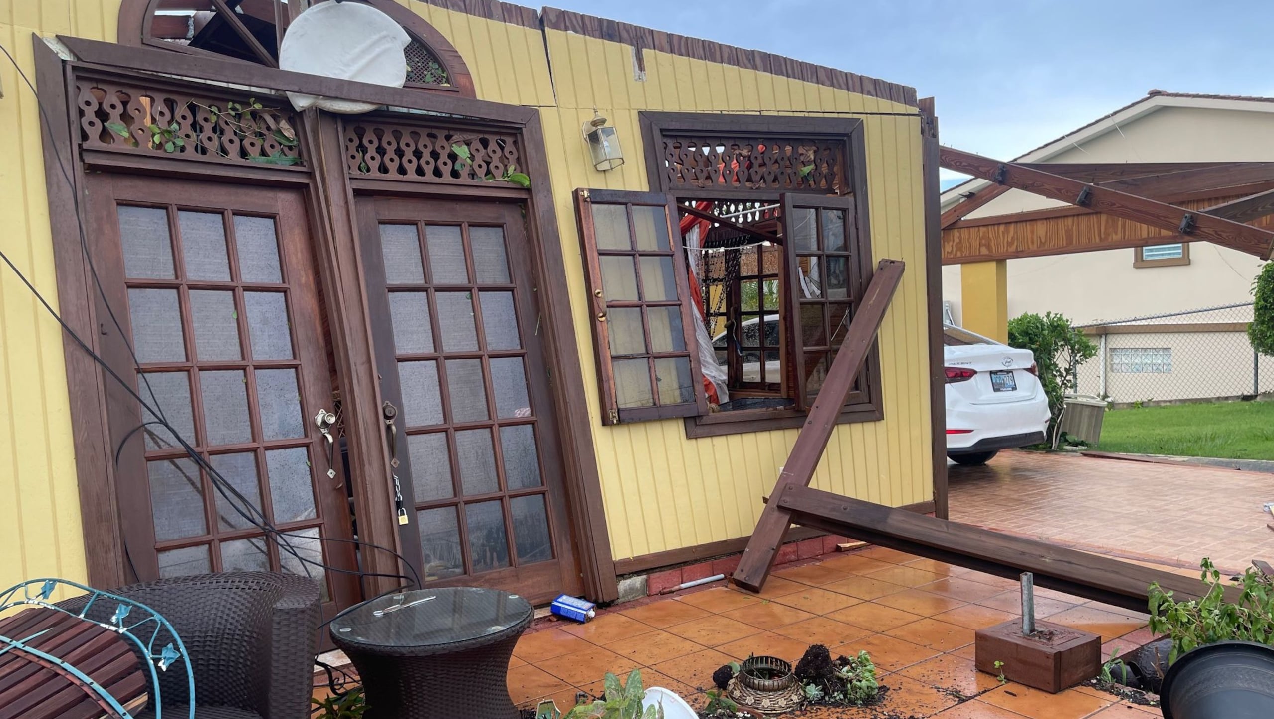 Así quedó la casa de Eligia Vargas Villanueva.