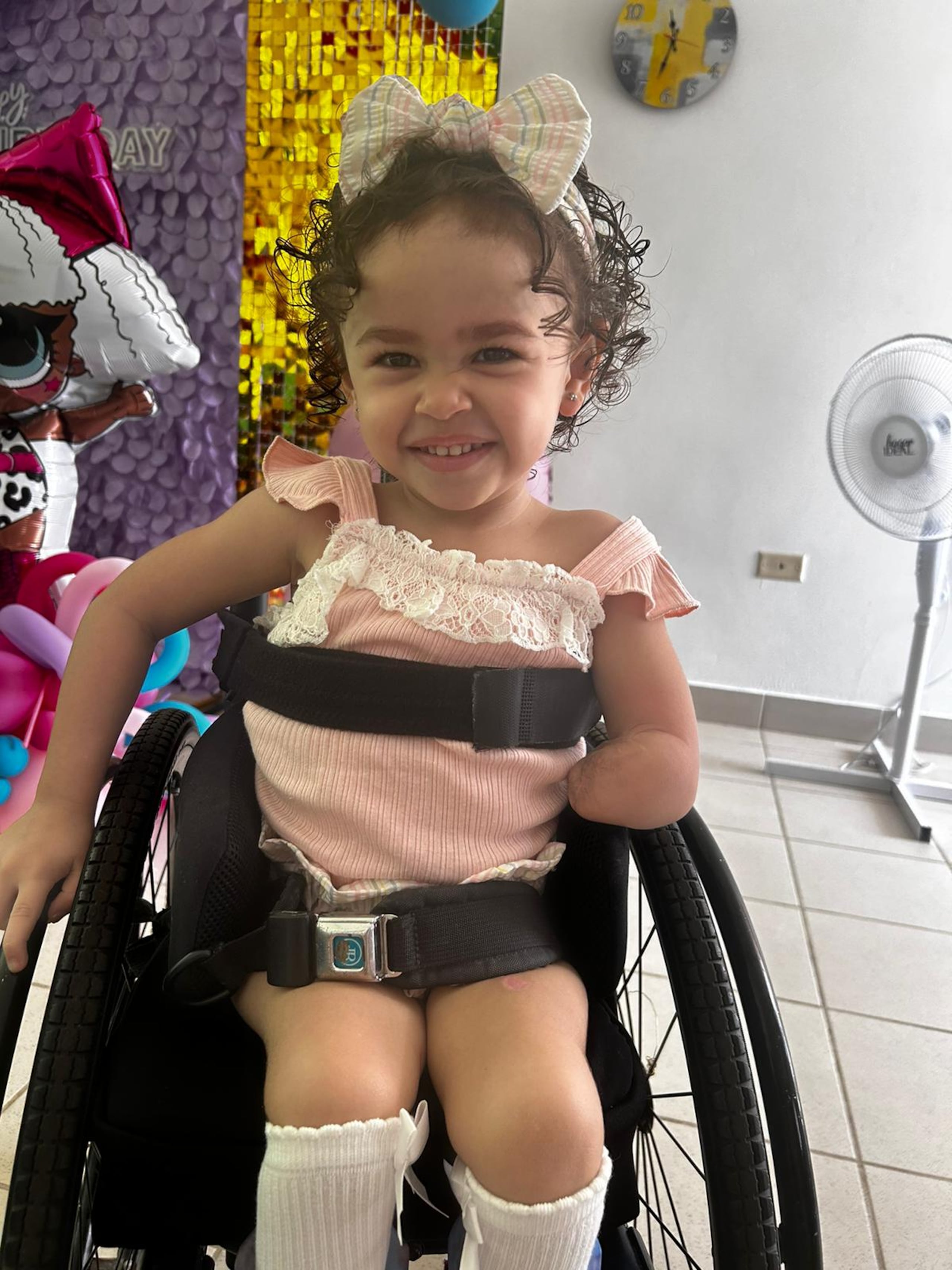 Amaia Victorian es paciente de cáncer y recibe tratamiento en el Hospital Shriners de Philadelphia.