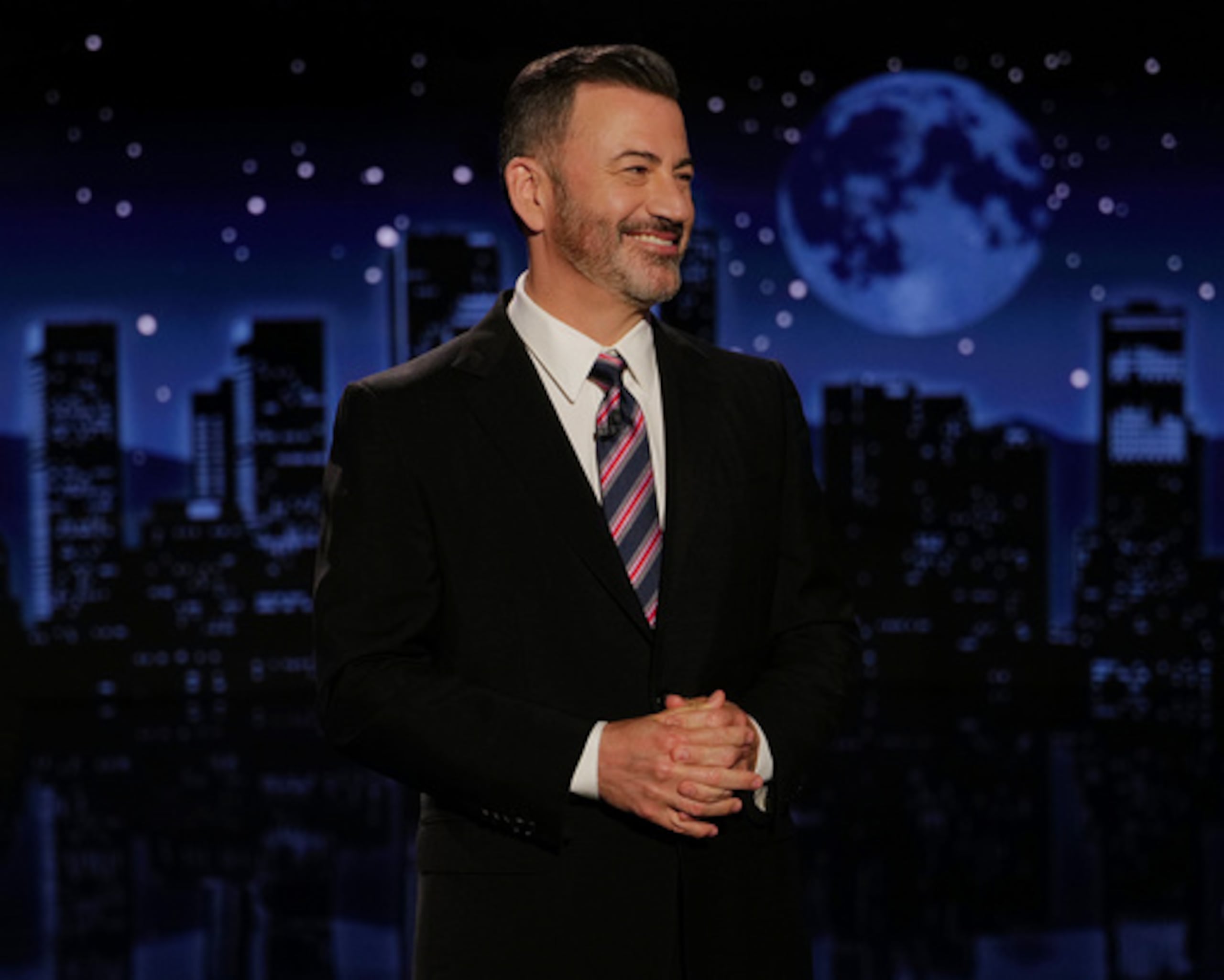 Jimmy Kimmel en su programa "Jimmy Kimmel Live!" en Los Ángeles.