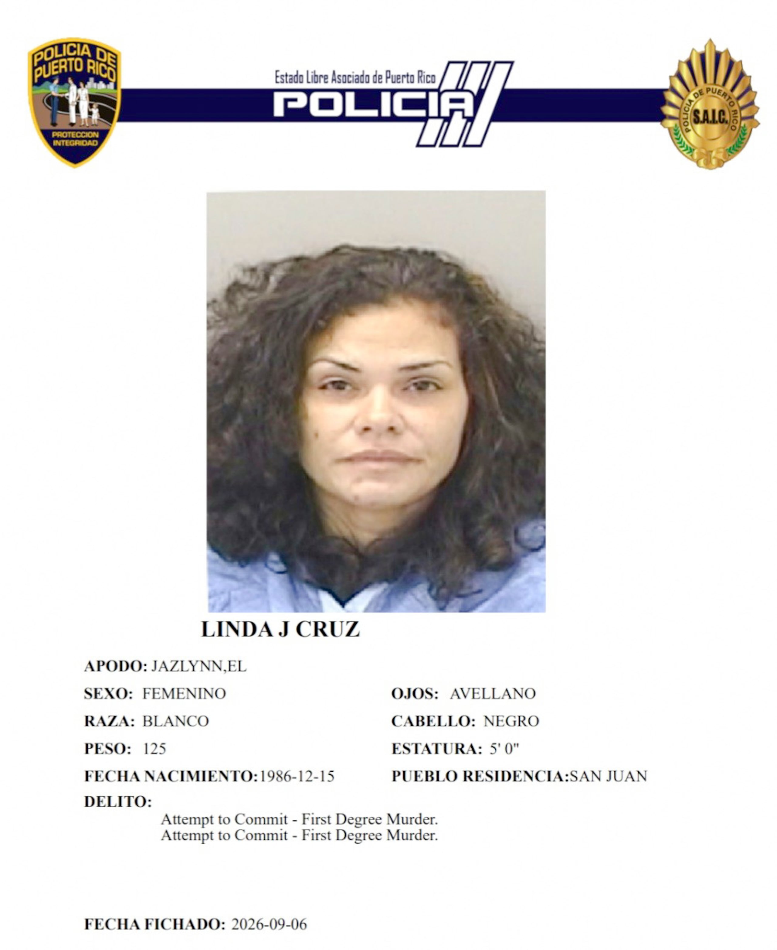 Linda J. Cruz enfrenta dos cargos por tentativa de asesinato por la agresión al abogado Irving Prado Galarza.