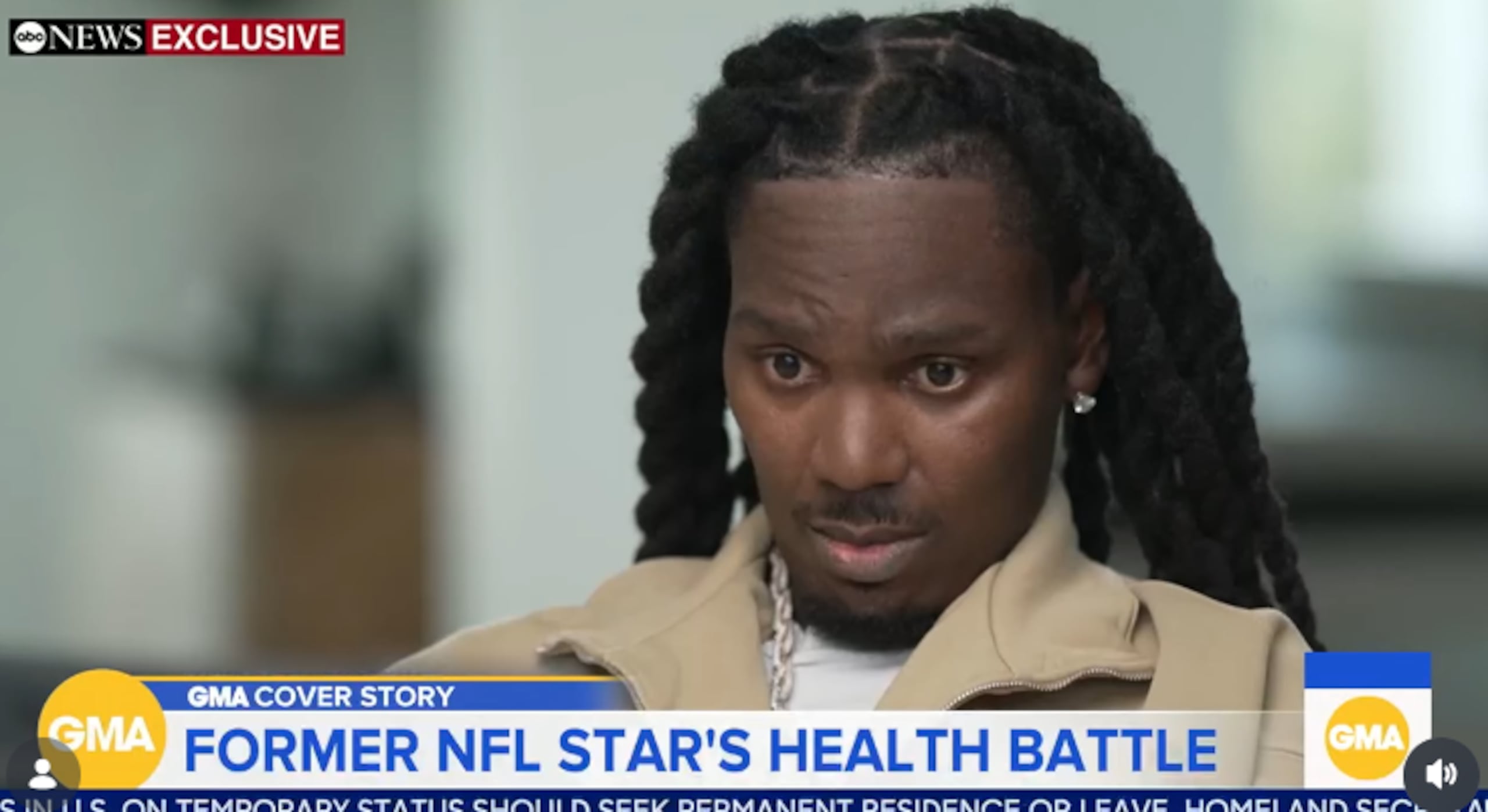 Johnson, de 40 años y recordado por su exitosa carrera con los Tennessee Titans bajo el apodo de “CJ2K”, compartió su diagnóstico durante una entrevista con Michael Strahan en el programa Good Morning America, transmitida este 29 de junio.