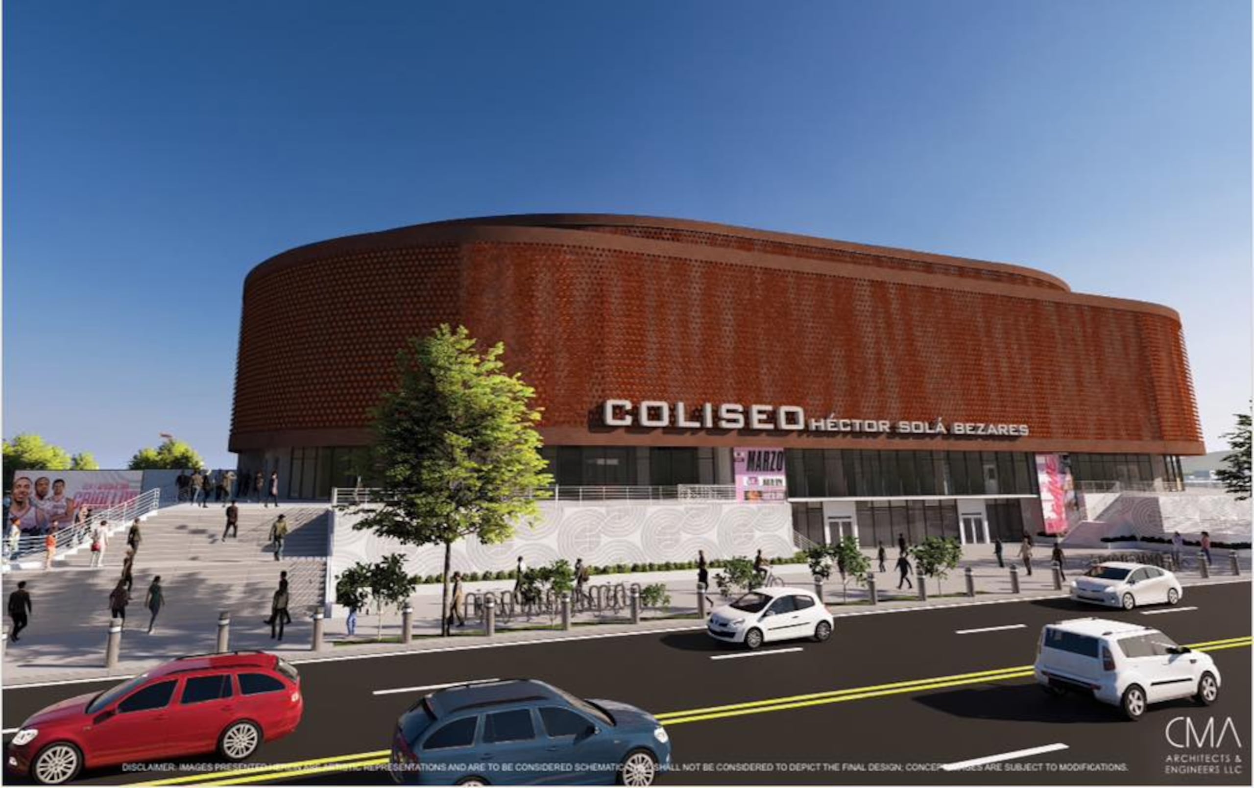Así lucirá el nuevo coliseo que se construirá en Caguas y que deberá estar listo para el 2028.