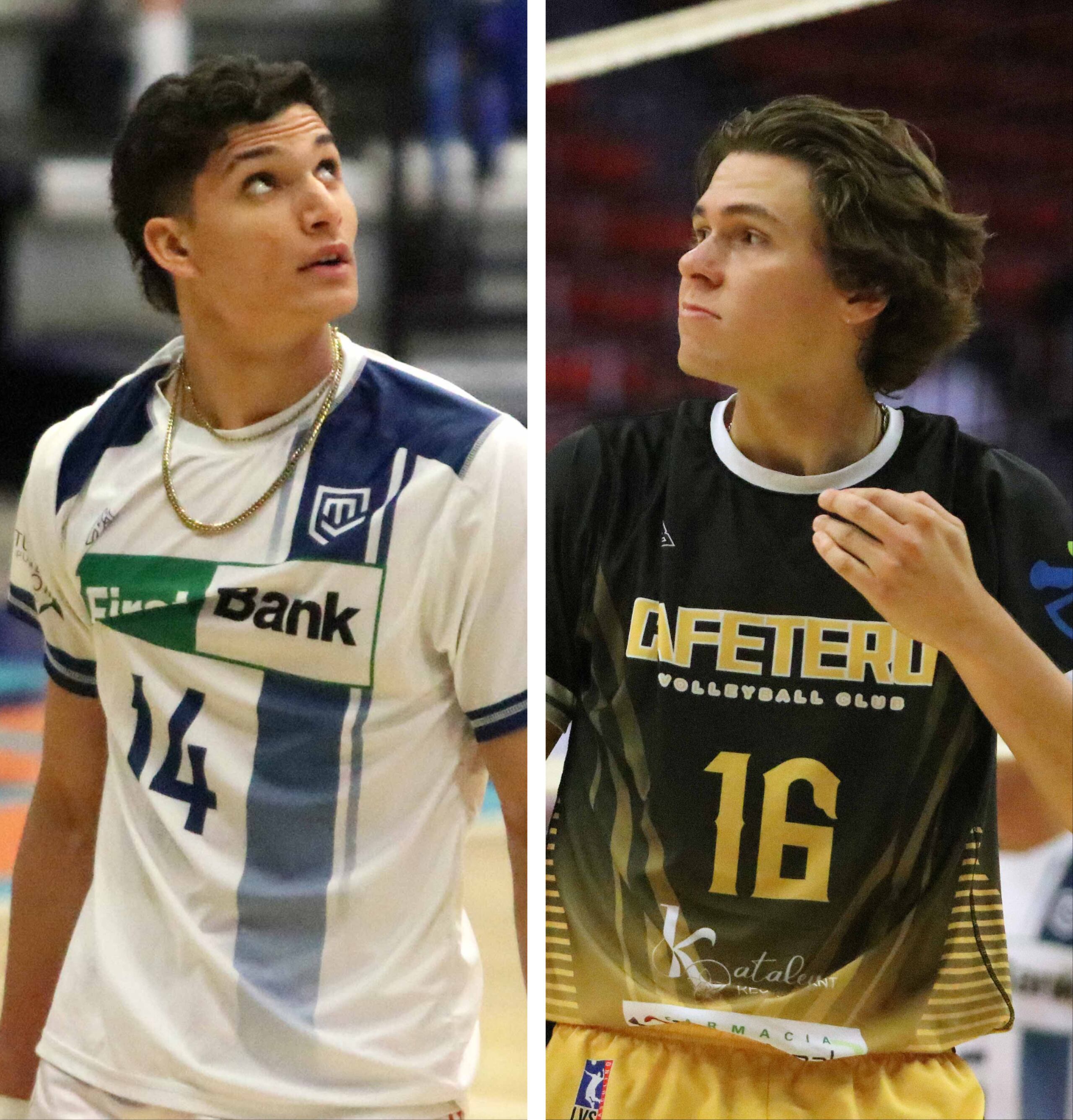 Los novatos Gregory Torres, de los Mets de Guaynabo, y Eli Irrizary, de los Cafeteros de Yauco.