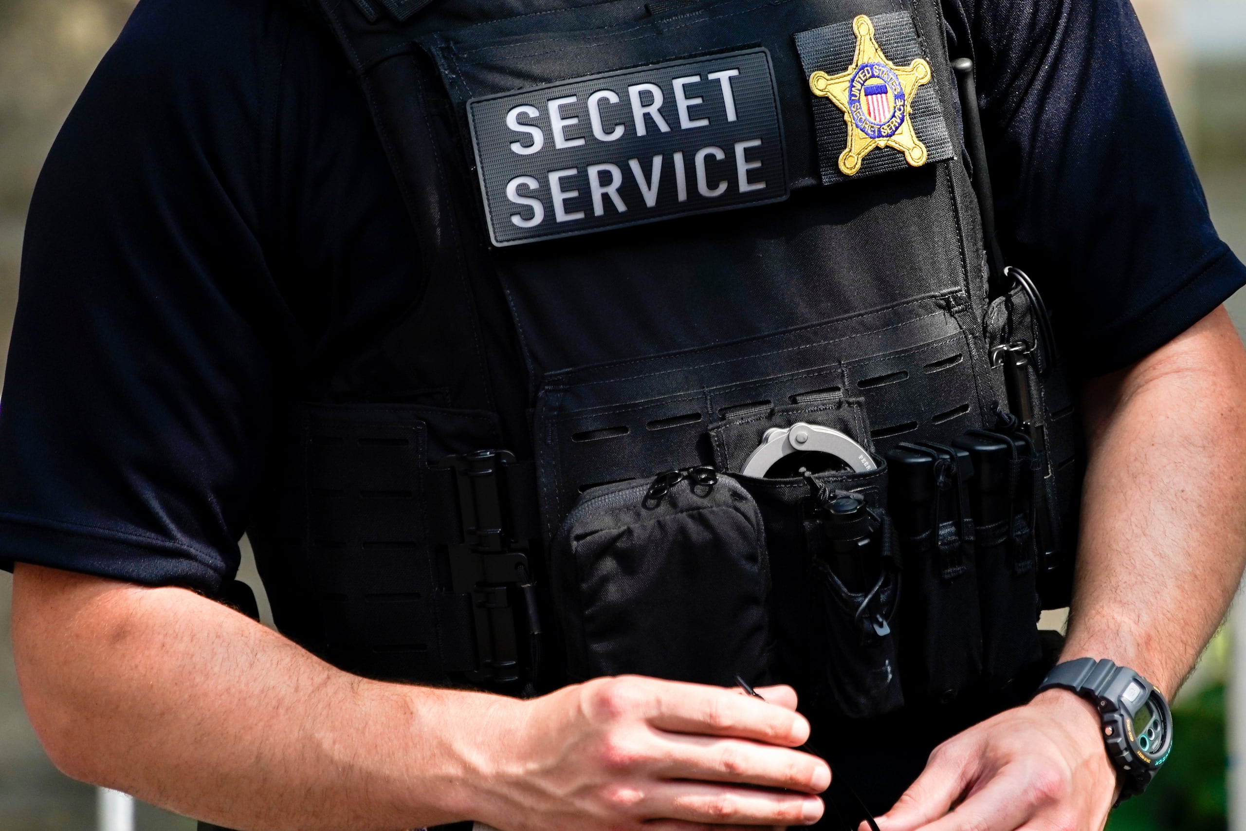 Un agente del Servicio Secreto, el 20 de julio de 2022, en Nueva York. (Foto AP/Julia Nikhinson, Archivo)