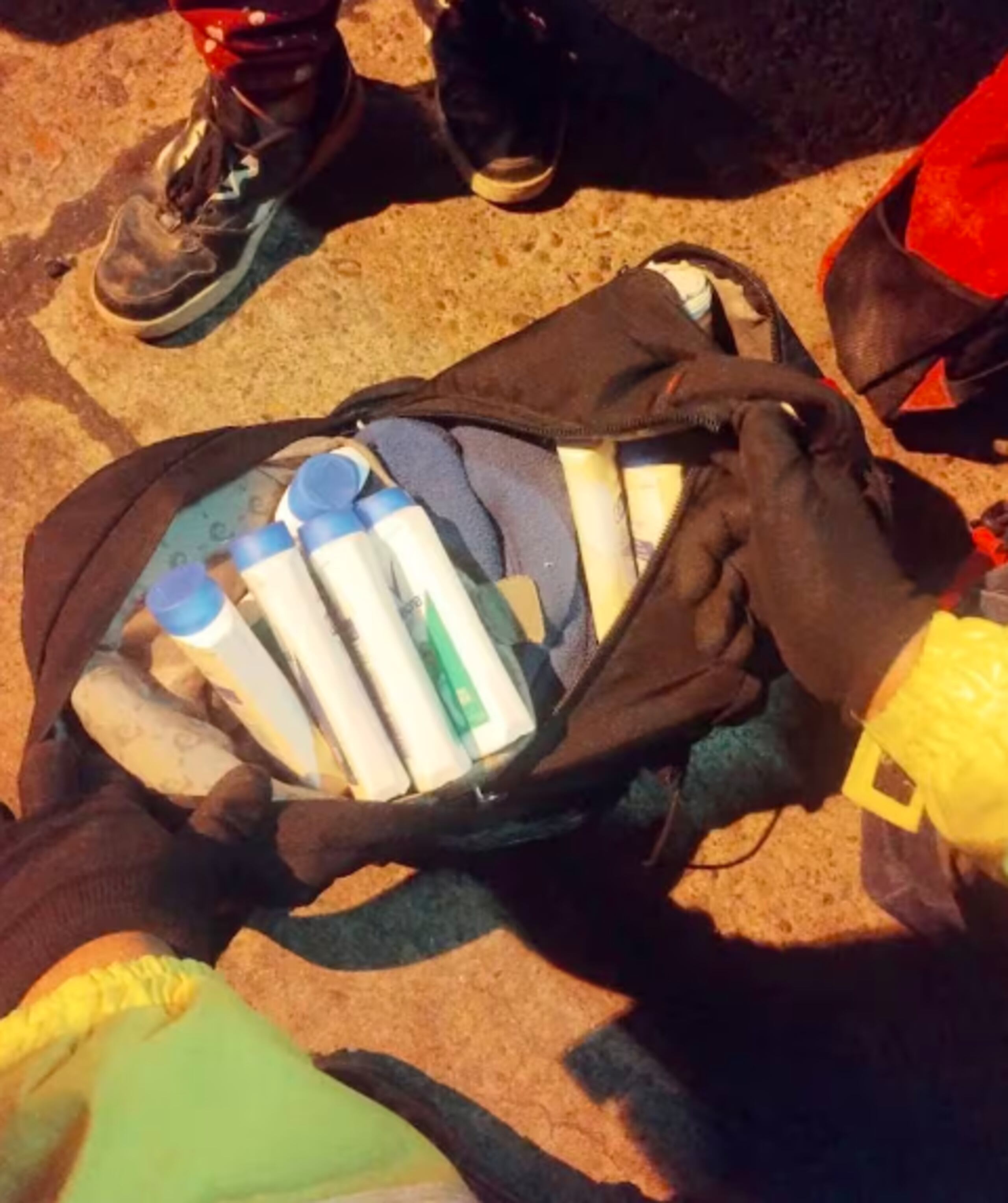 El bolso que Maximiliano llevó consigo en el viaje.