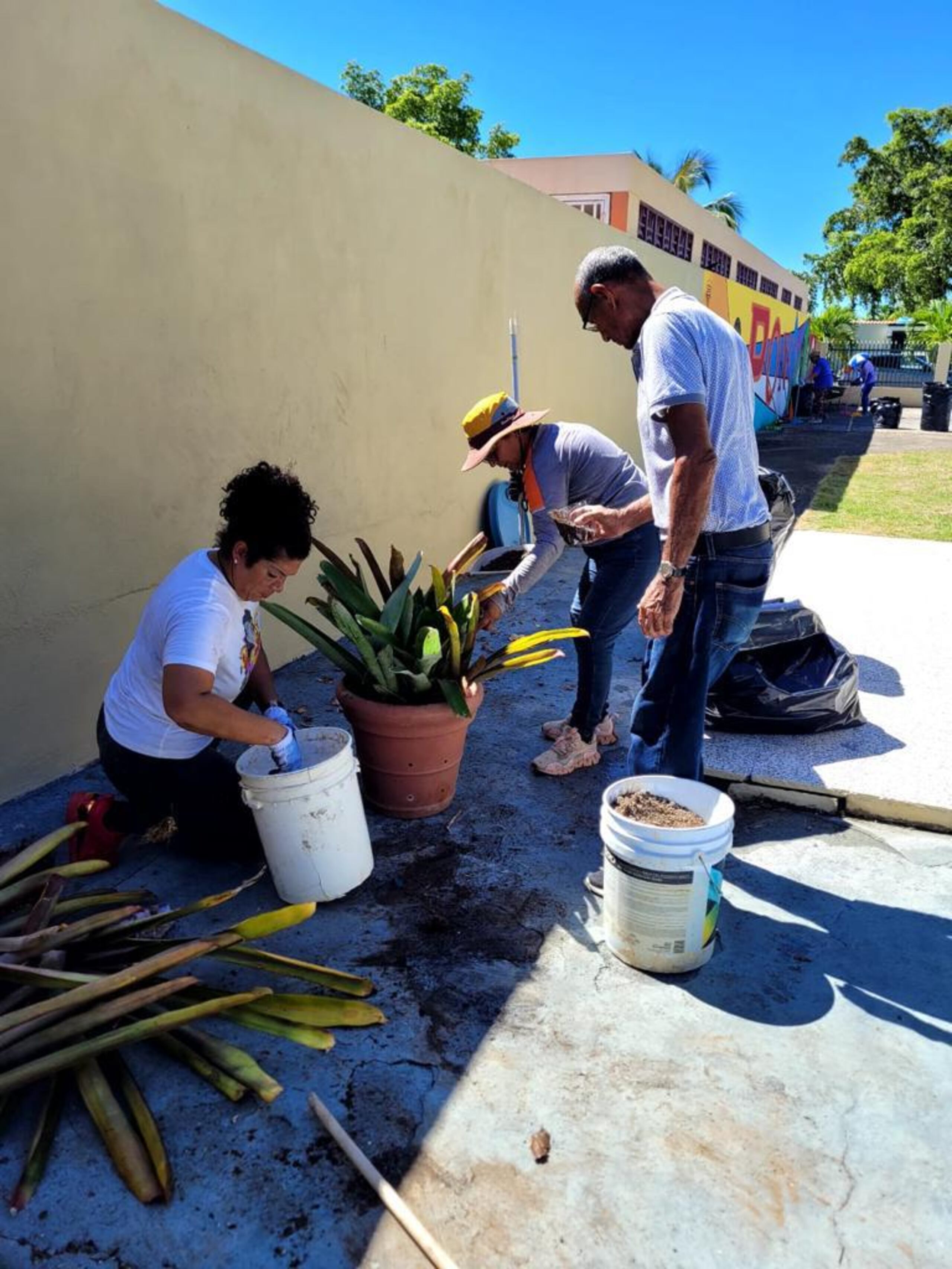 También se rehabilitó el huerto comunitario.