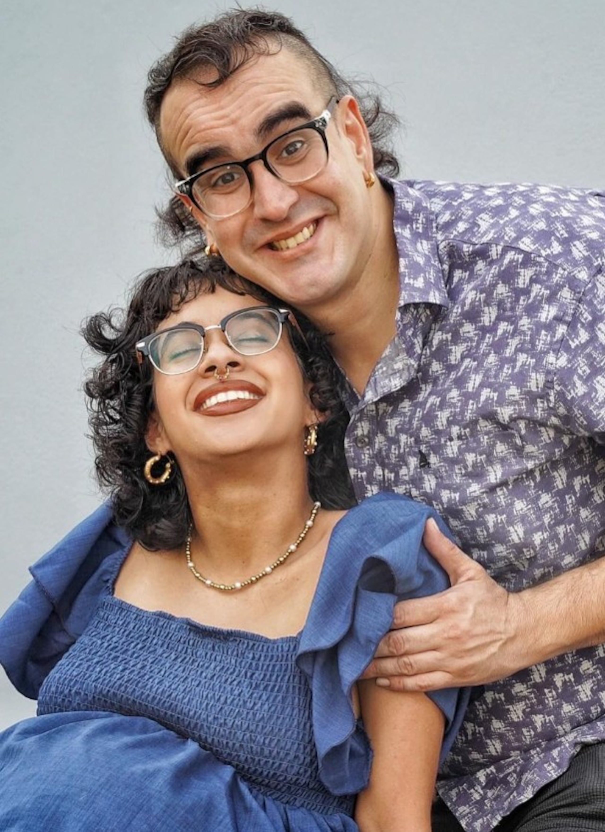 Rosko Jaime junto a su pareja sentimental y madre de sus hijos, Génesis.