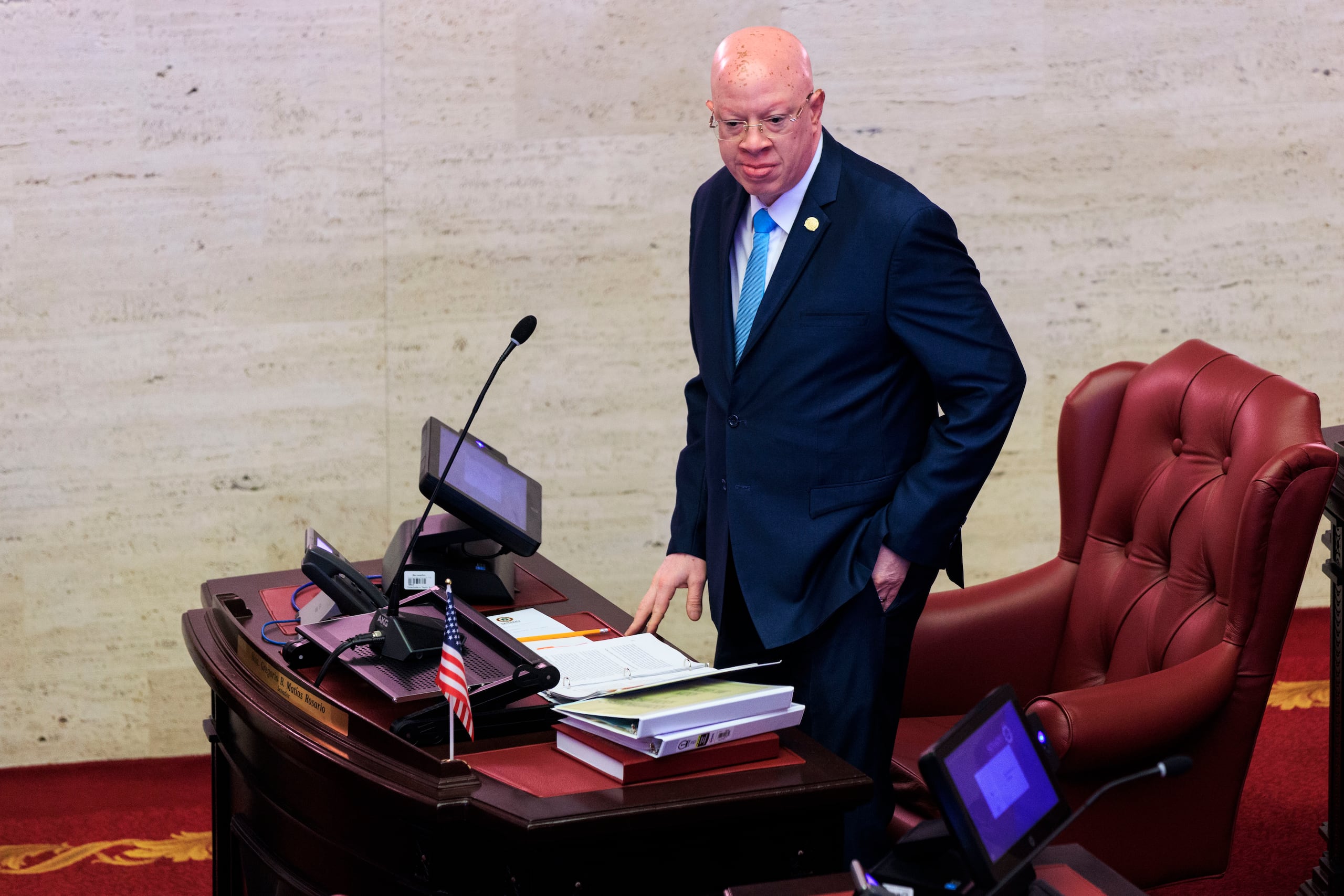 El senador Gregorio Matías.