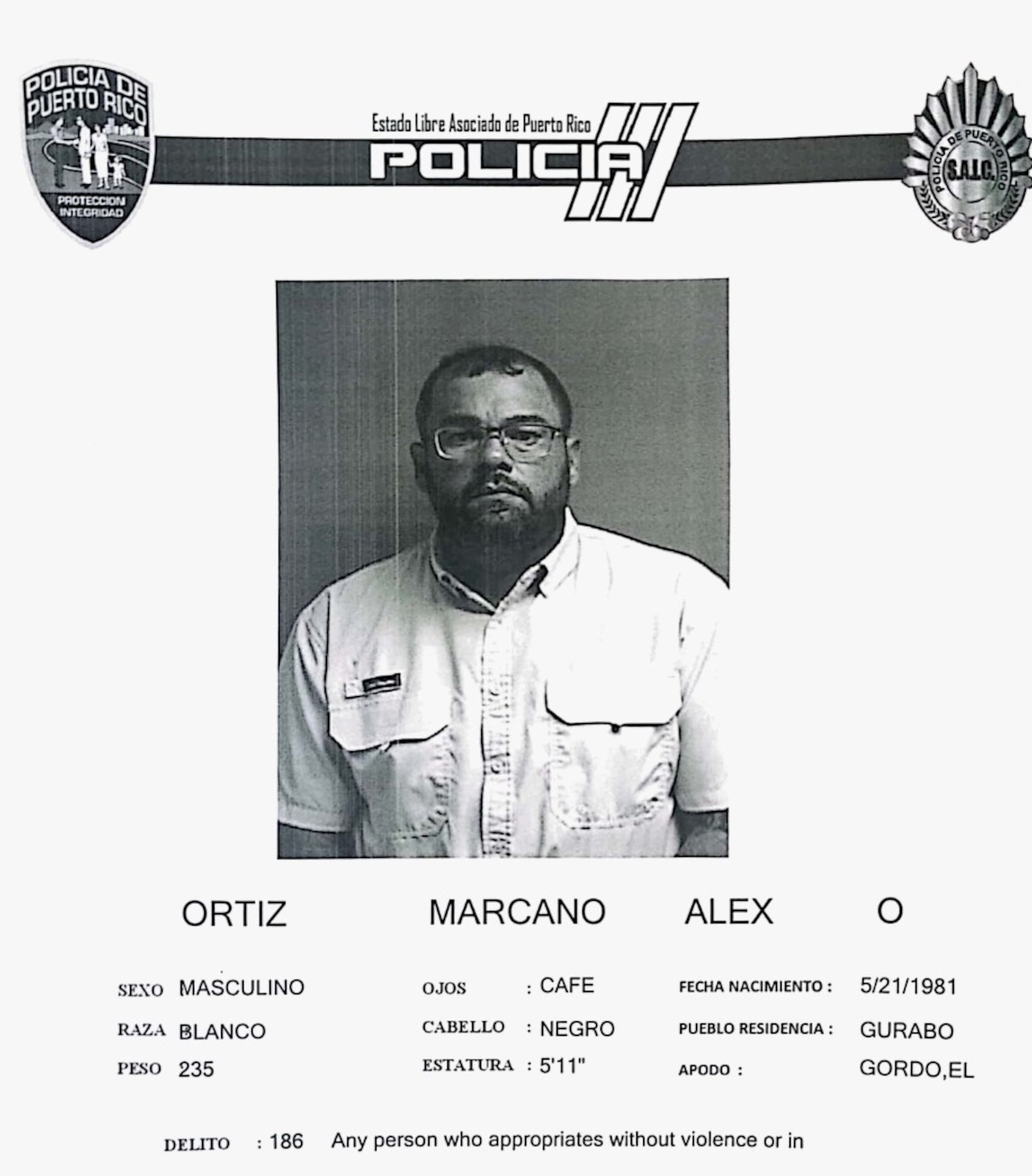 Alex Ortiz Marcano.