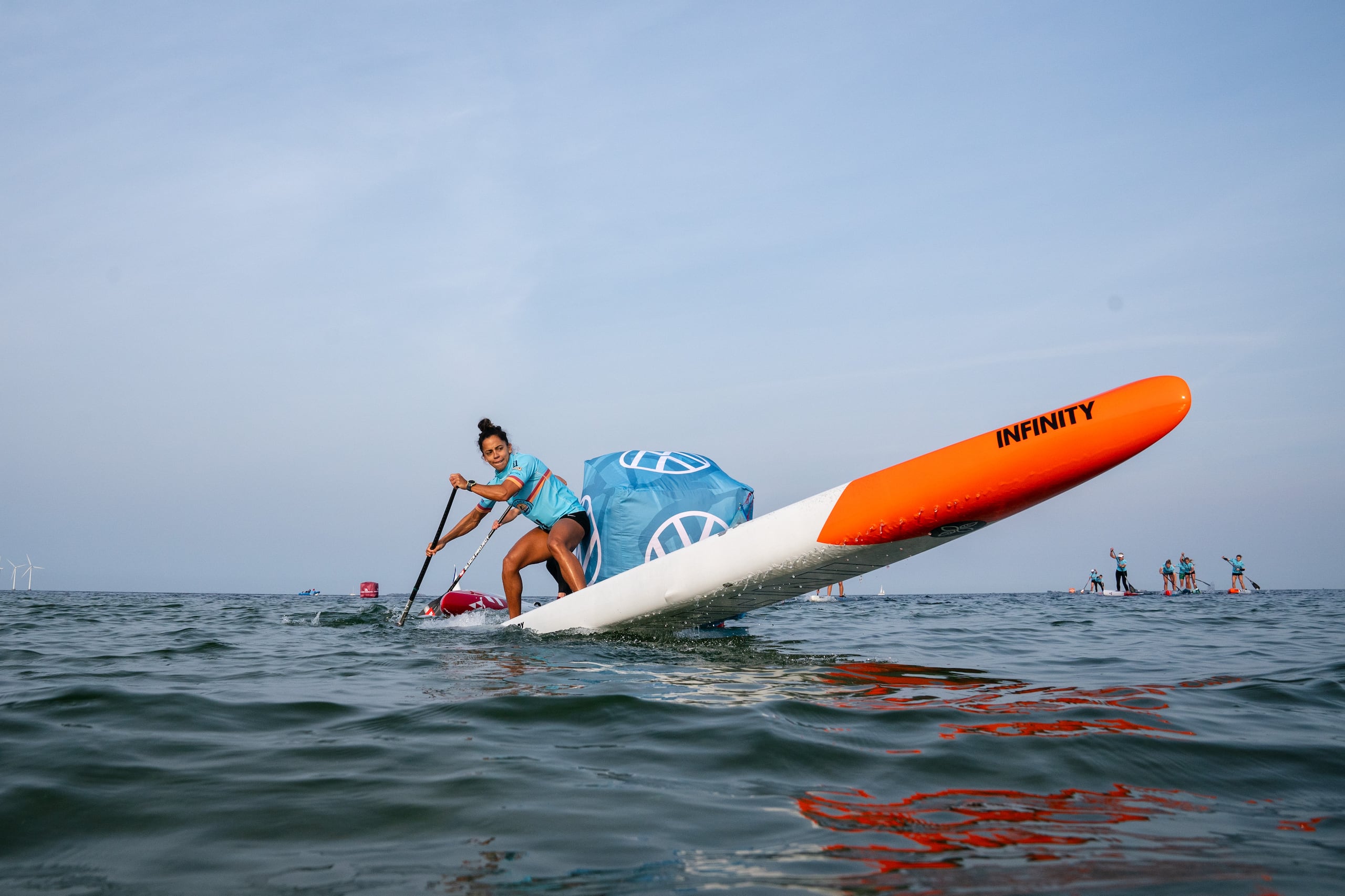 Mariecarmen Rivera aparece aquí durante su participación en el Mundial de Paddleboard en el 2024.