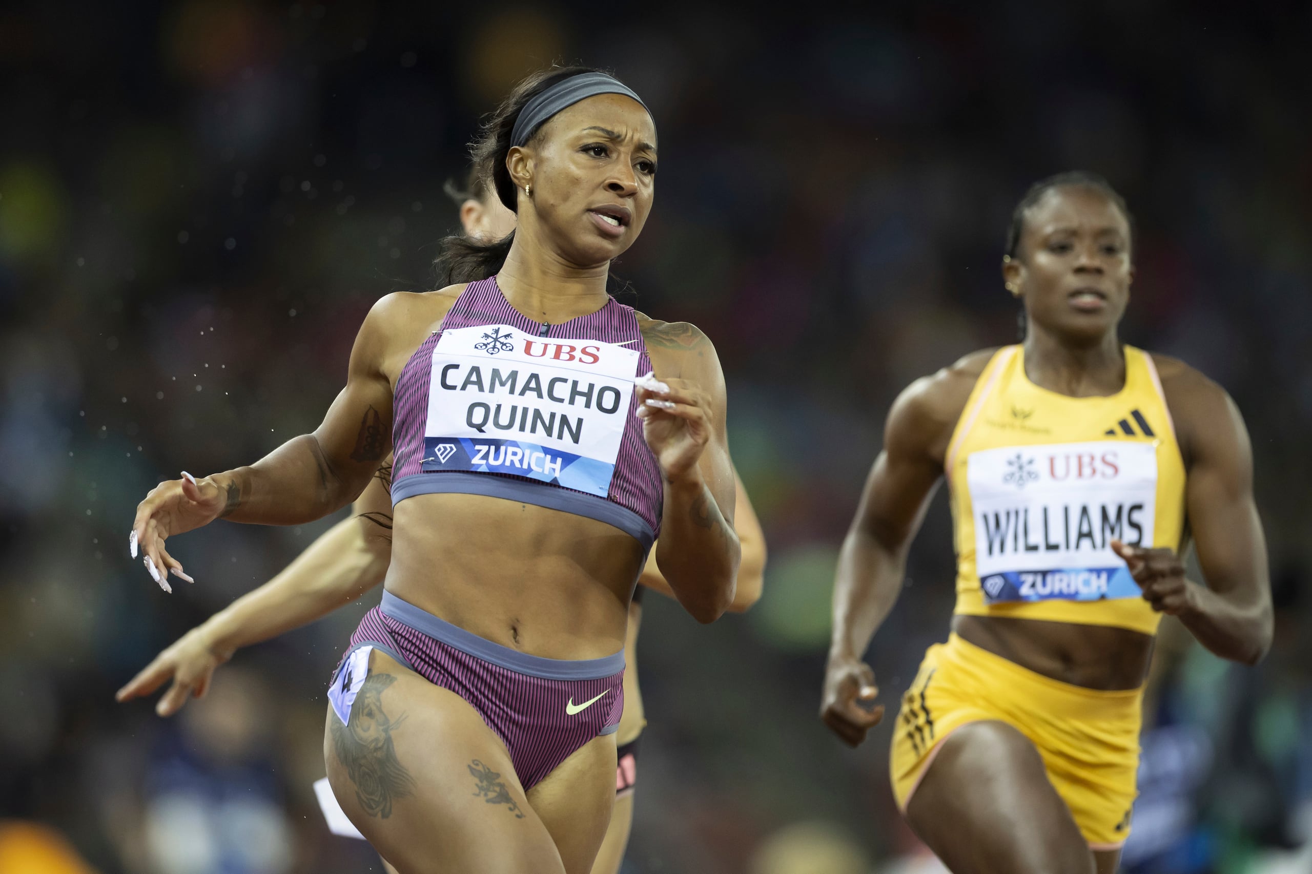 Jasmine Camacho Quinn ganó 14 de las 18 pruebas de 100 metros con vallas que corrió en la temporada 2024.