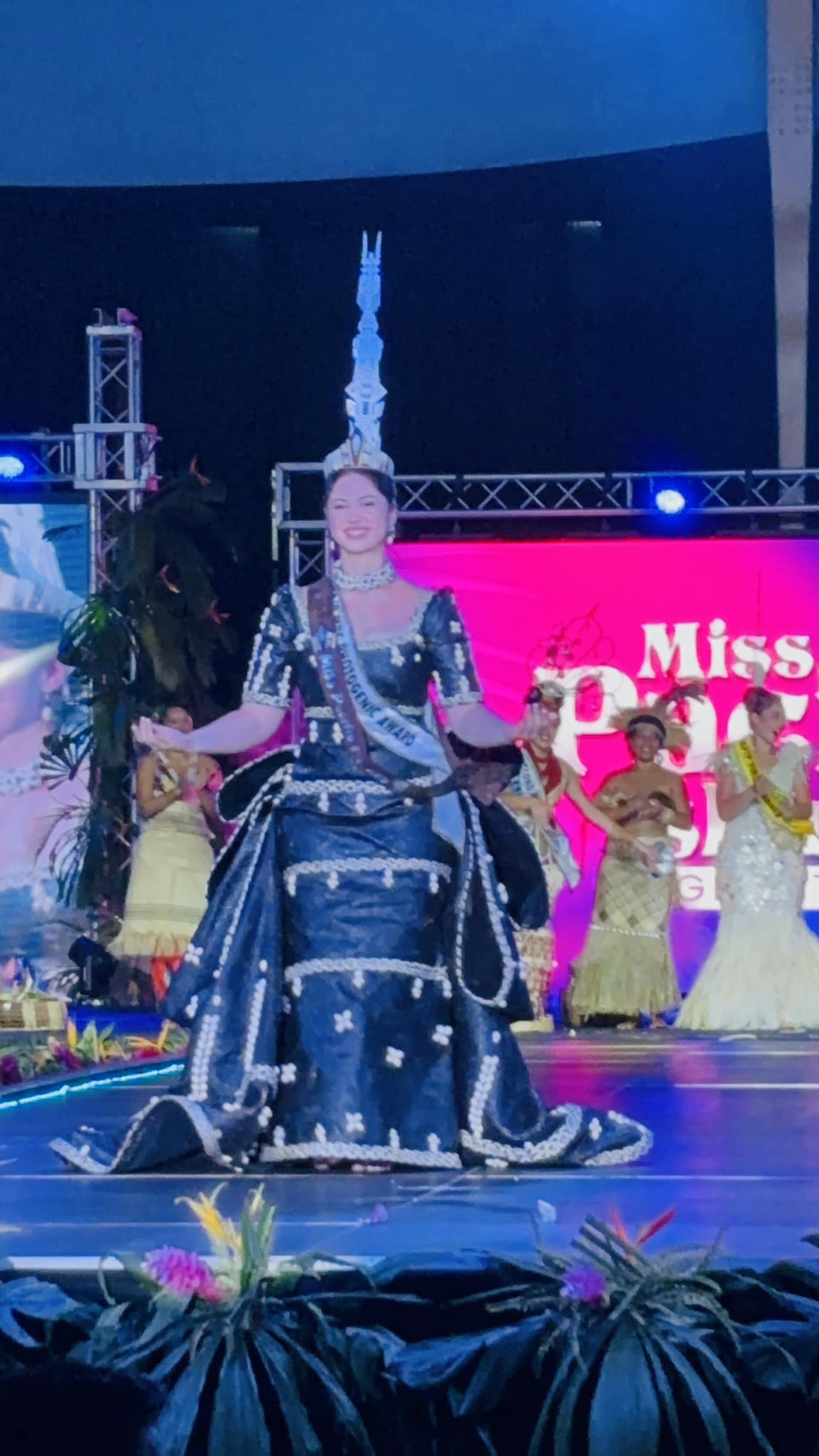 La candidata de Samoa fue la ganadora.