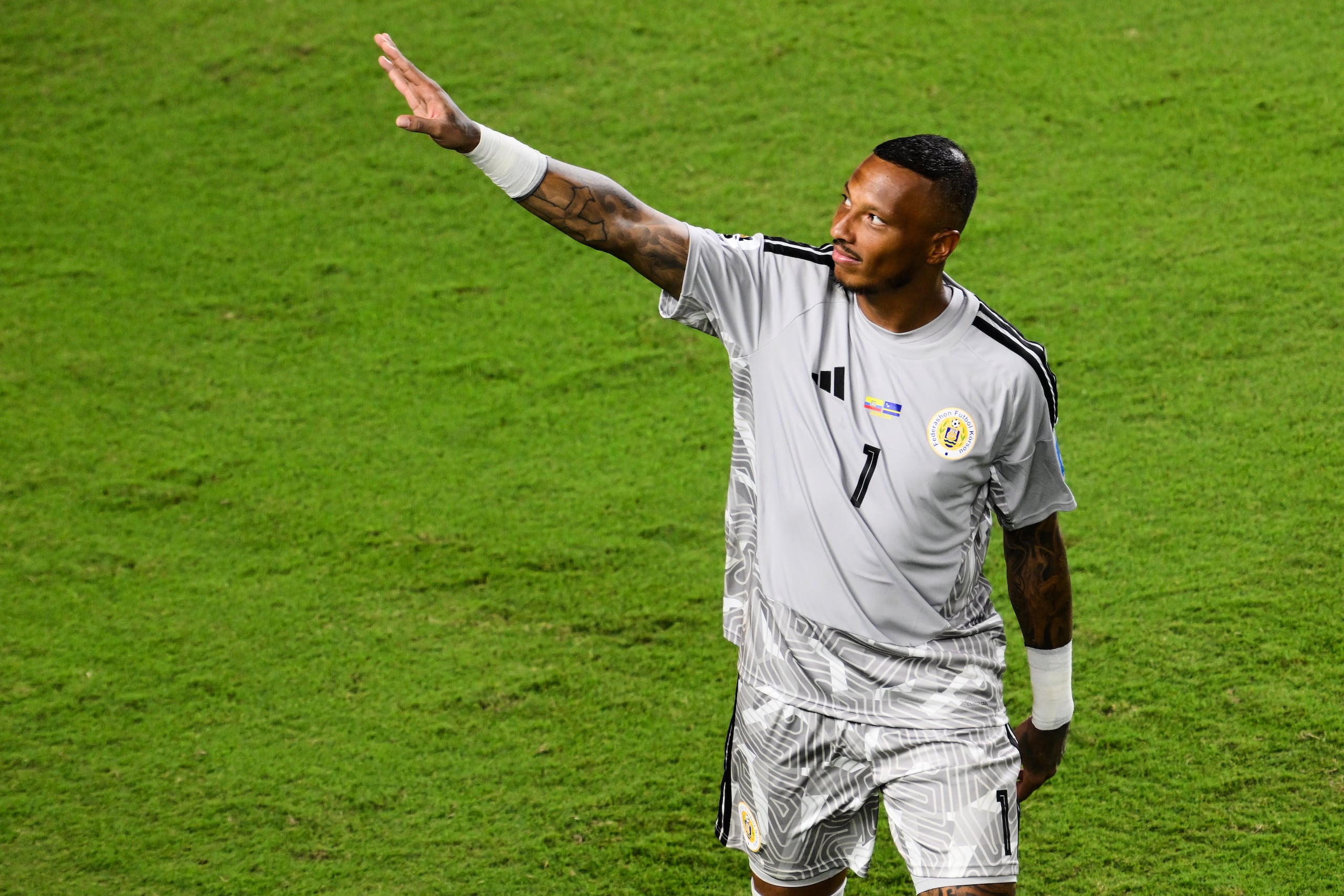 Eloy Room, portero de Curazao, después del juego contra Ecuador en el Mundial.