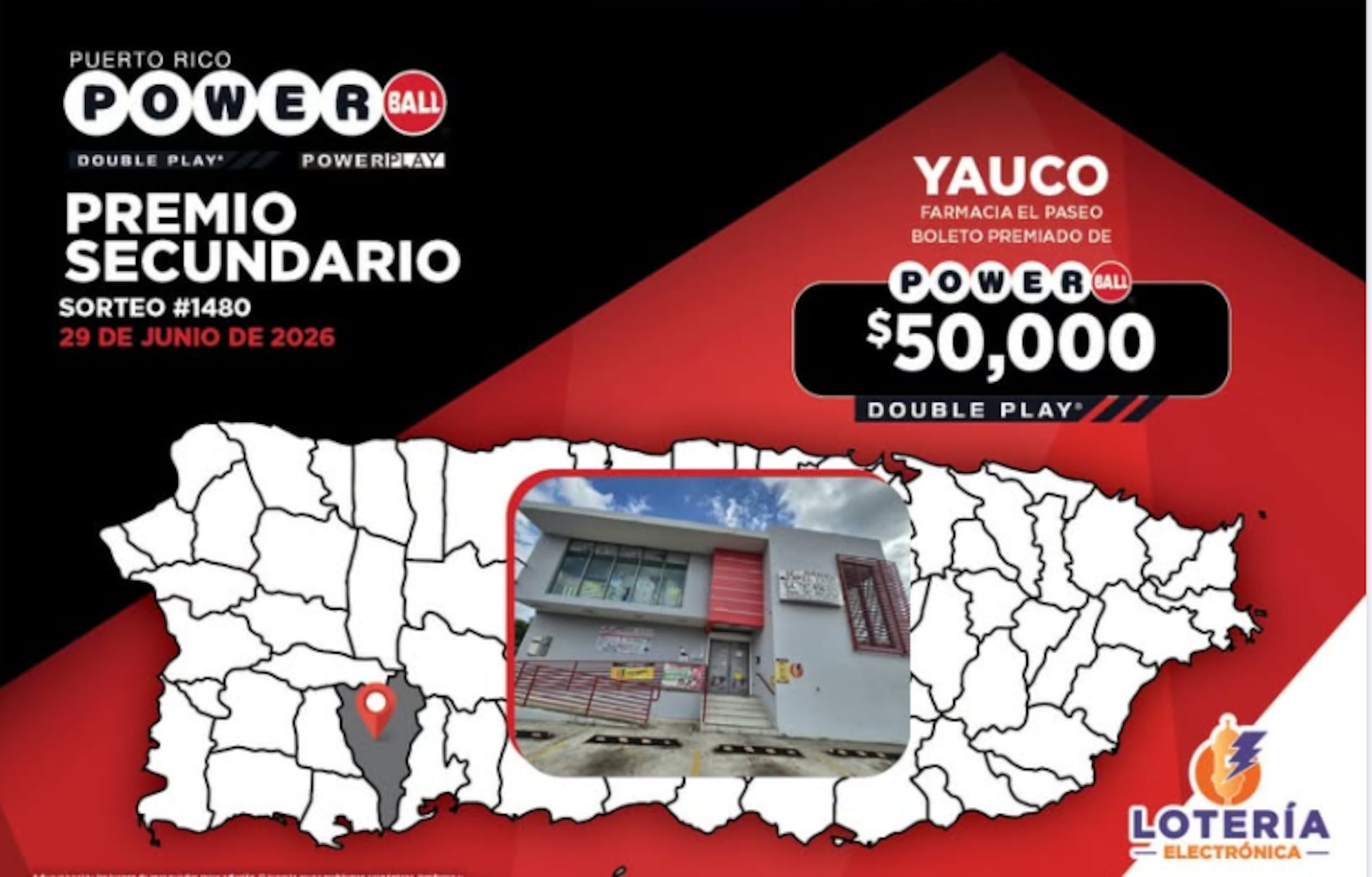 Premio del Powerball en Yauco