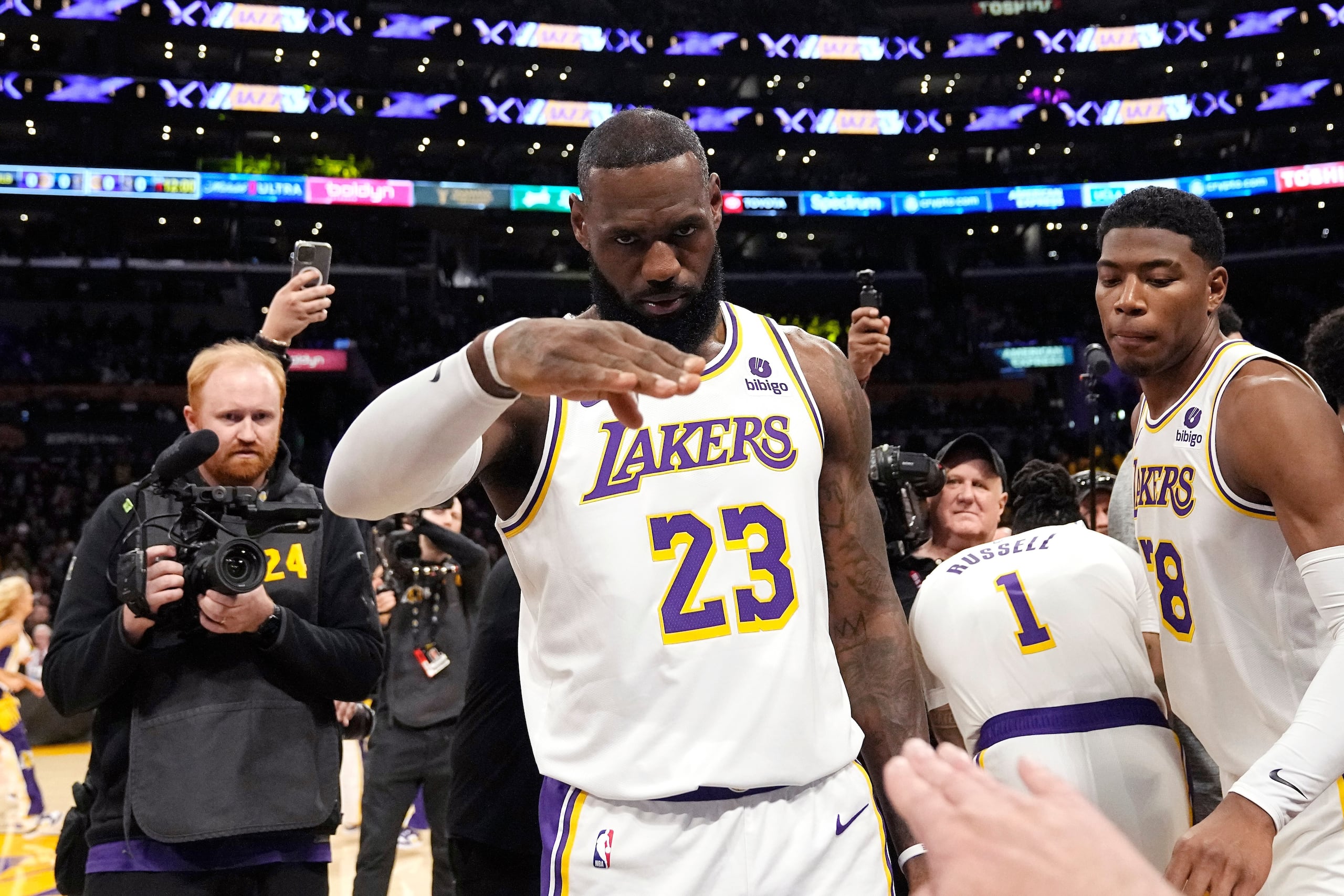 LeBron James jugó las últimas ocho temporadas con los Lakers de Los Ángeles.