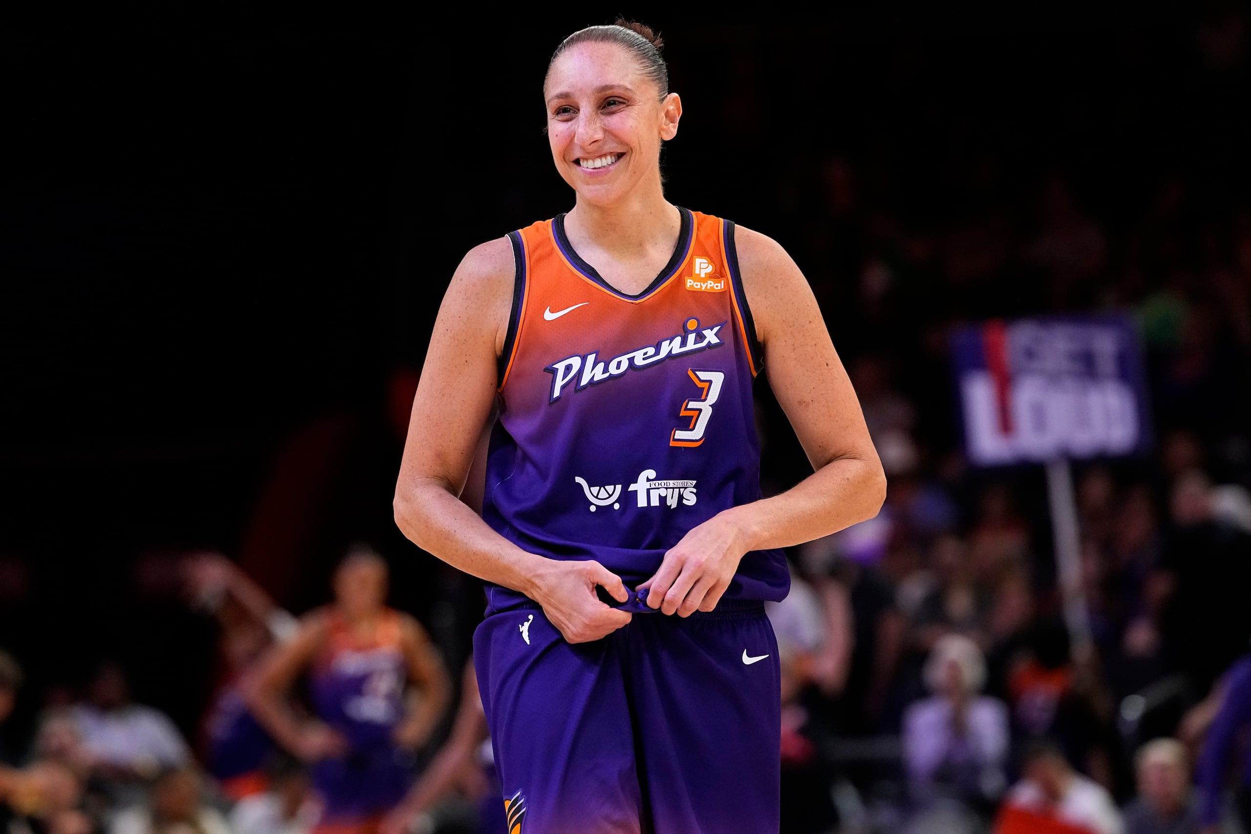 Diana Taurasi, del Mercury de Phoenix, durante un partido de la WNBA en 2023.
