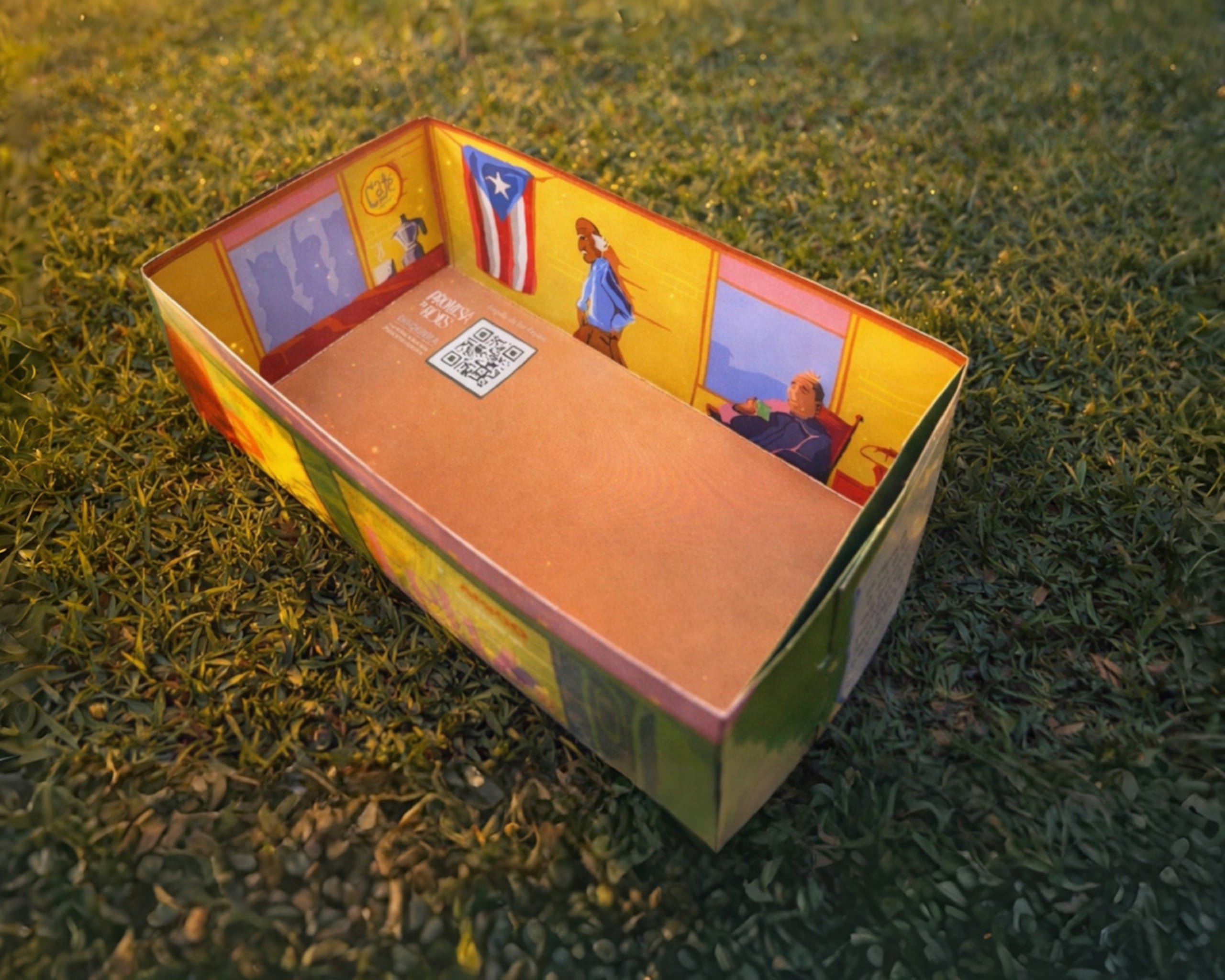 Al igual que el año pasado, la cajita incluye un código QR que conecta al público con el disco Promesa de Reyes, fortaleciendo el vínculo entre la tradición y la música puertorriqueña.