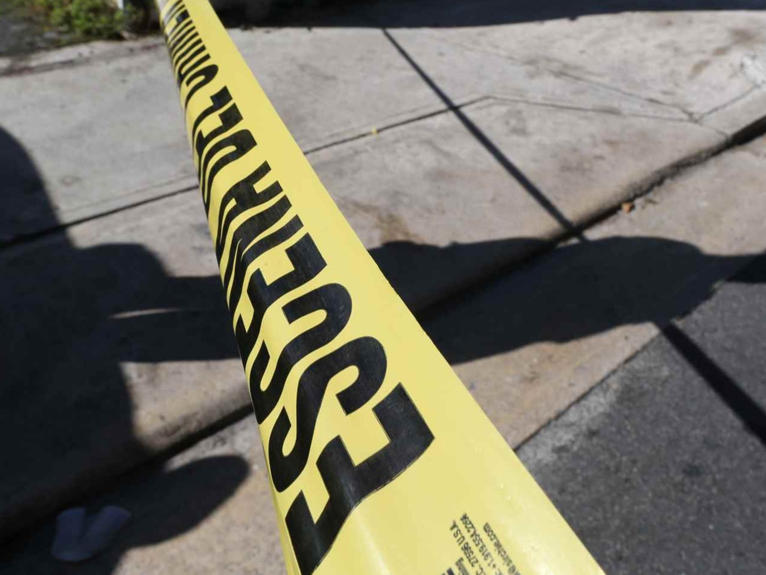 Escena de un crimen en una foto de archivo.