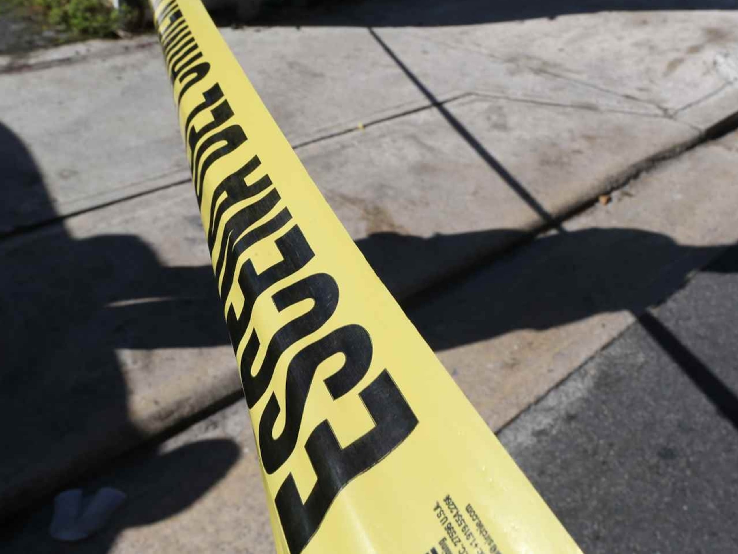 Escena de un crimen en una foto de archivo.