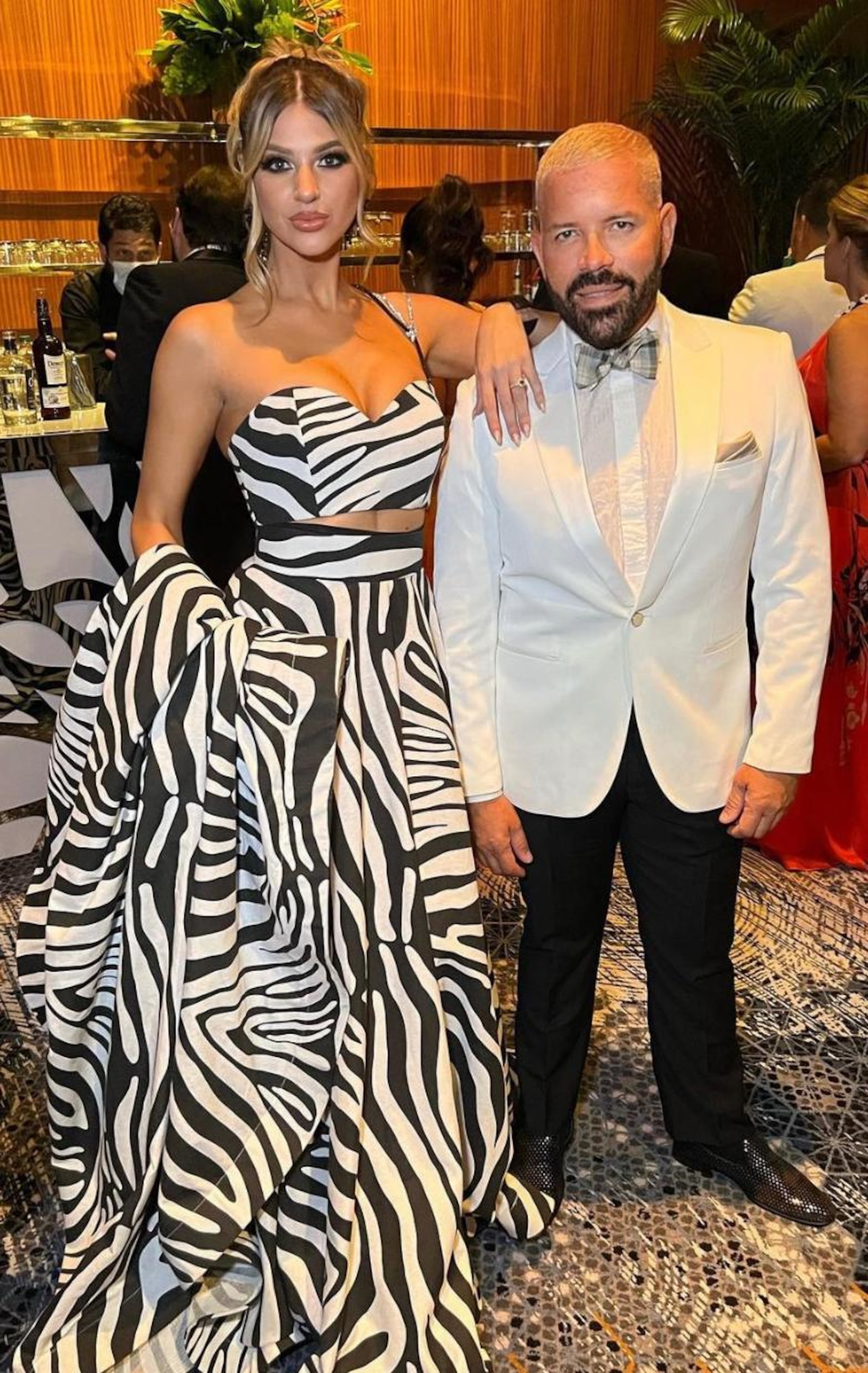 Madison Anderson Berríos y el publicista Carlos Bermúdez.