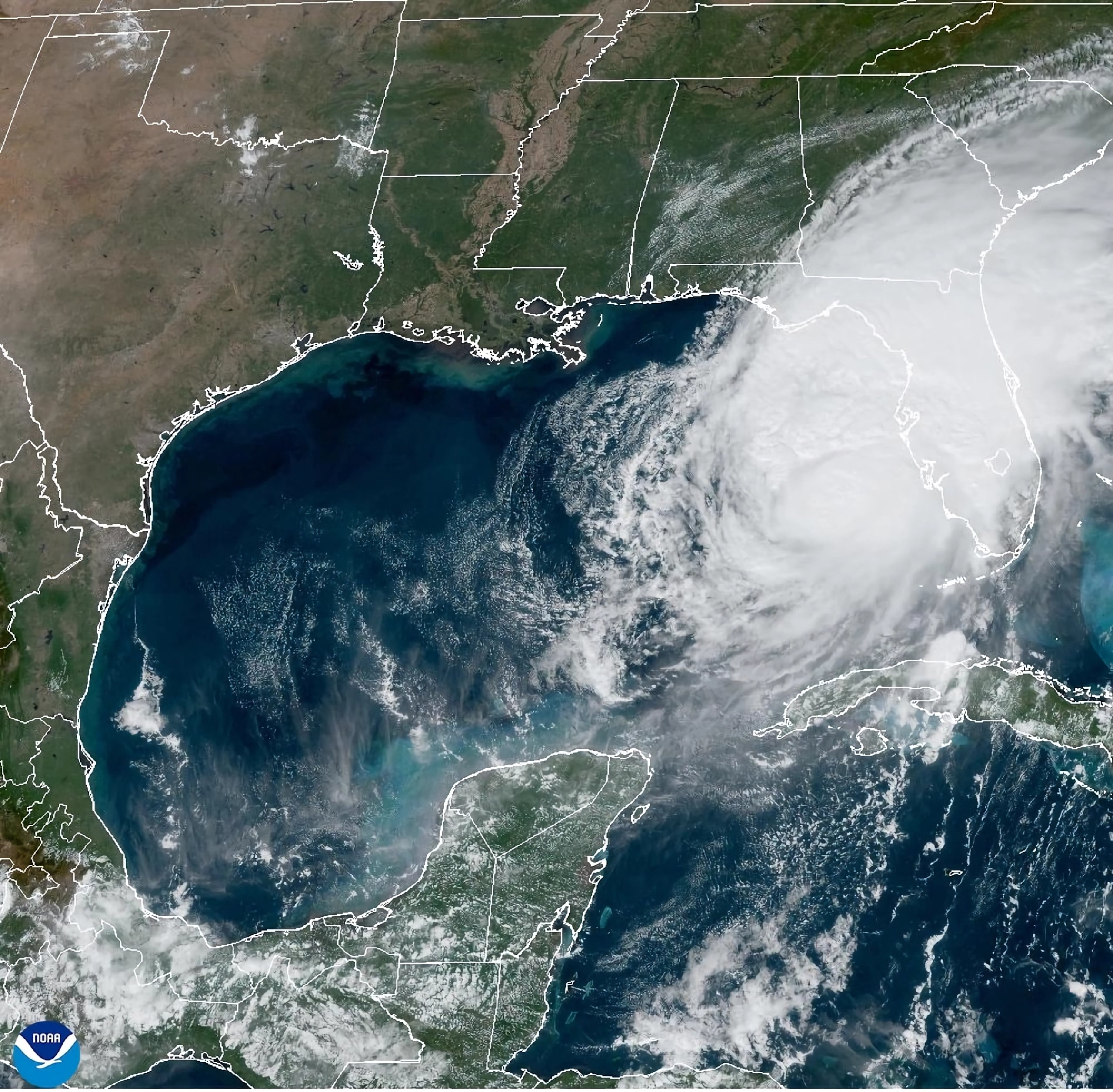 El huracán Milton en el Golfo de México.
