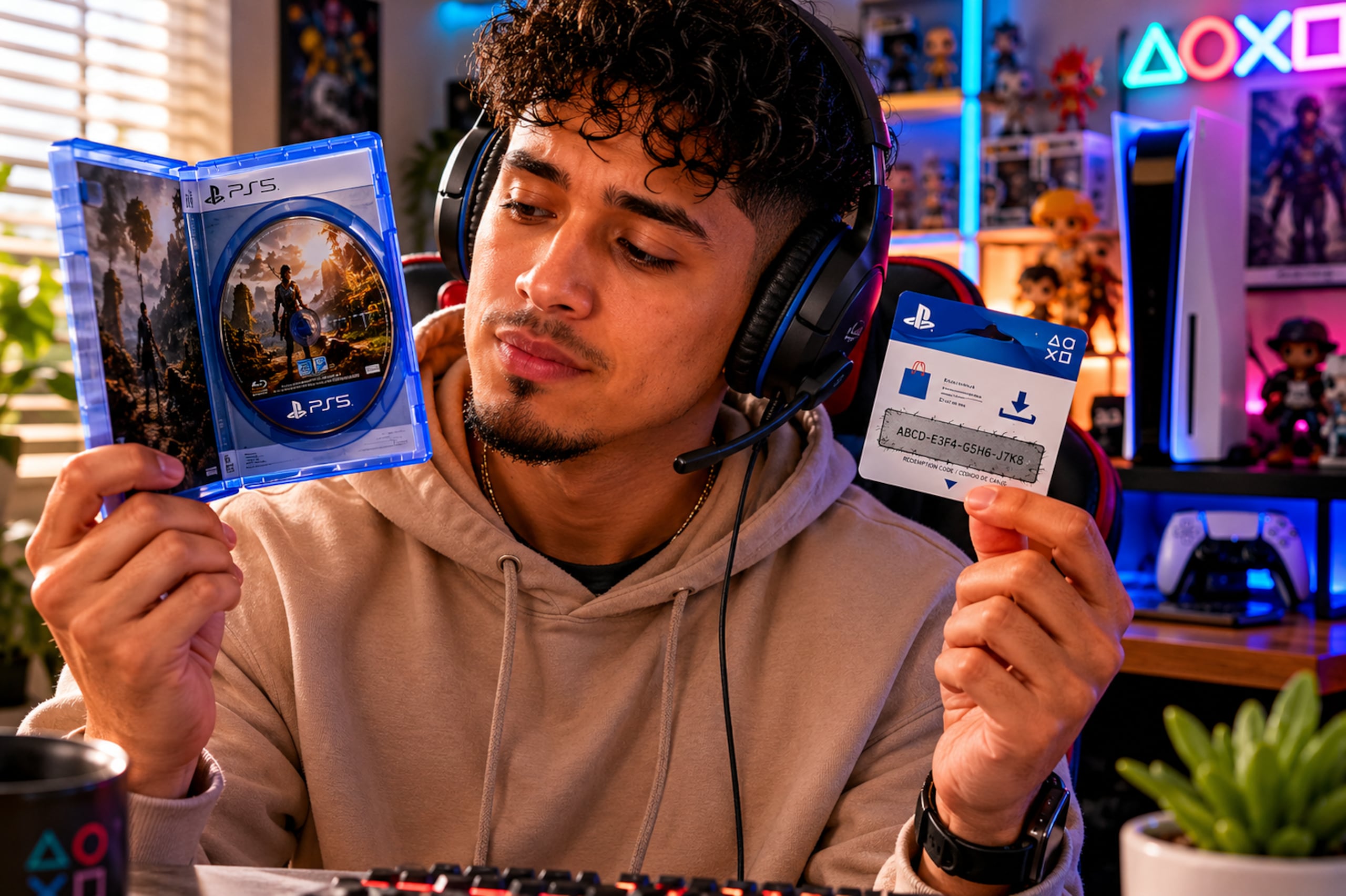 Sony anunció que sus videojuegos no saldrán en disco a partir del 2028, sino que se venderán códigos para descargarlos por internet.