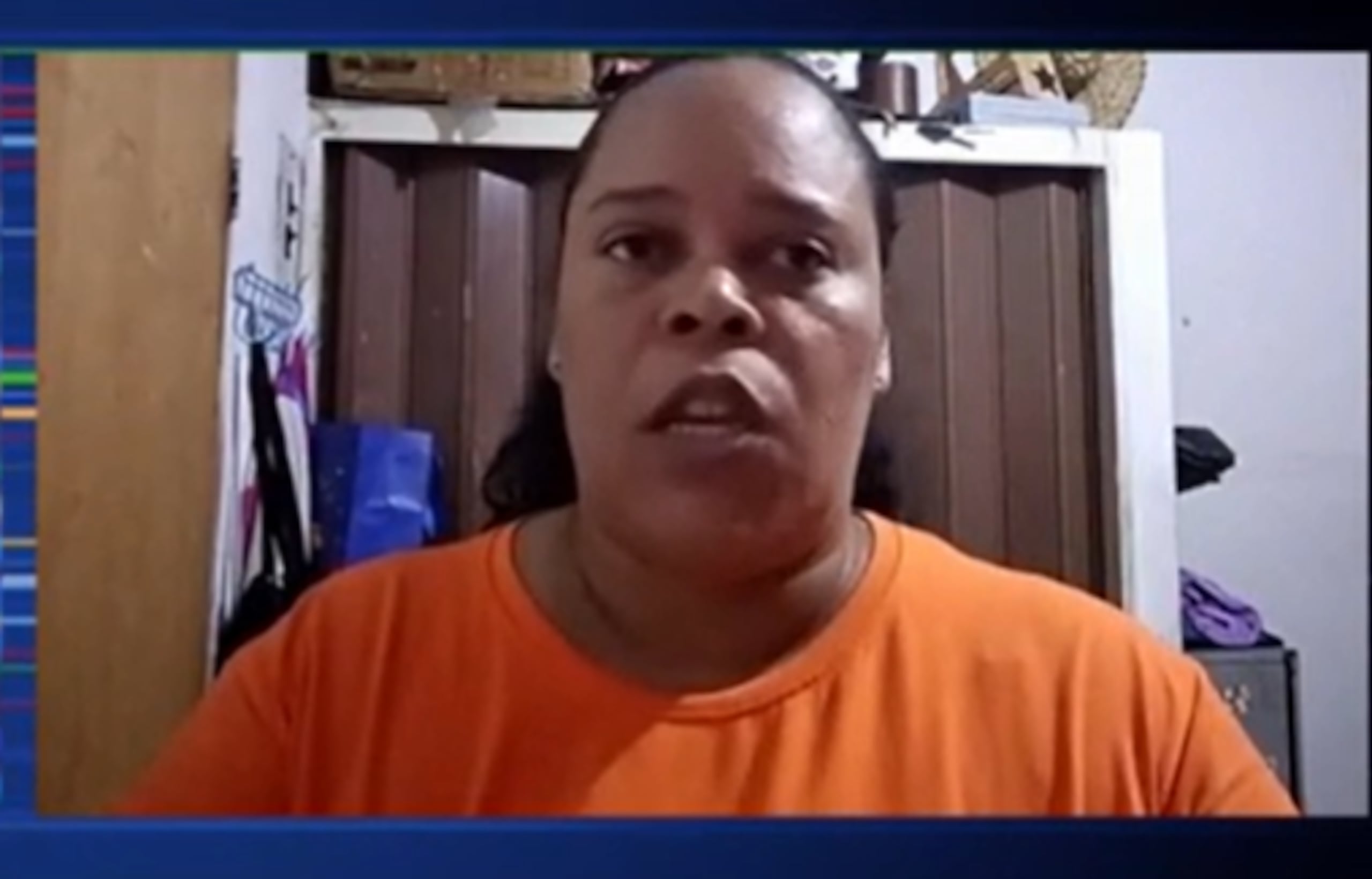 Mirelys Cacique López, madre de Francisco García que denuncia que su hijo fue trasladado injustamente.