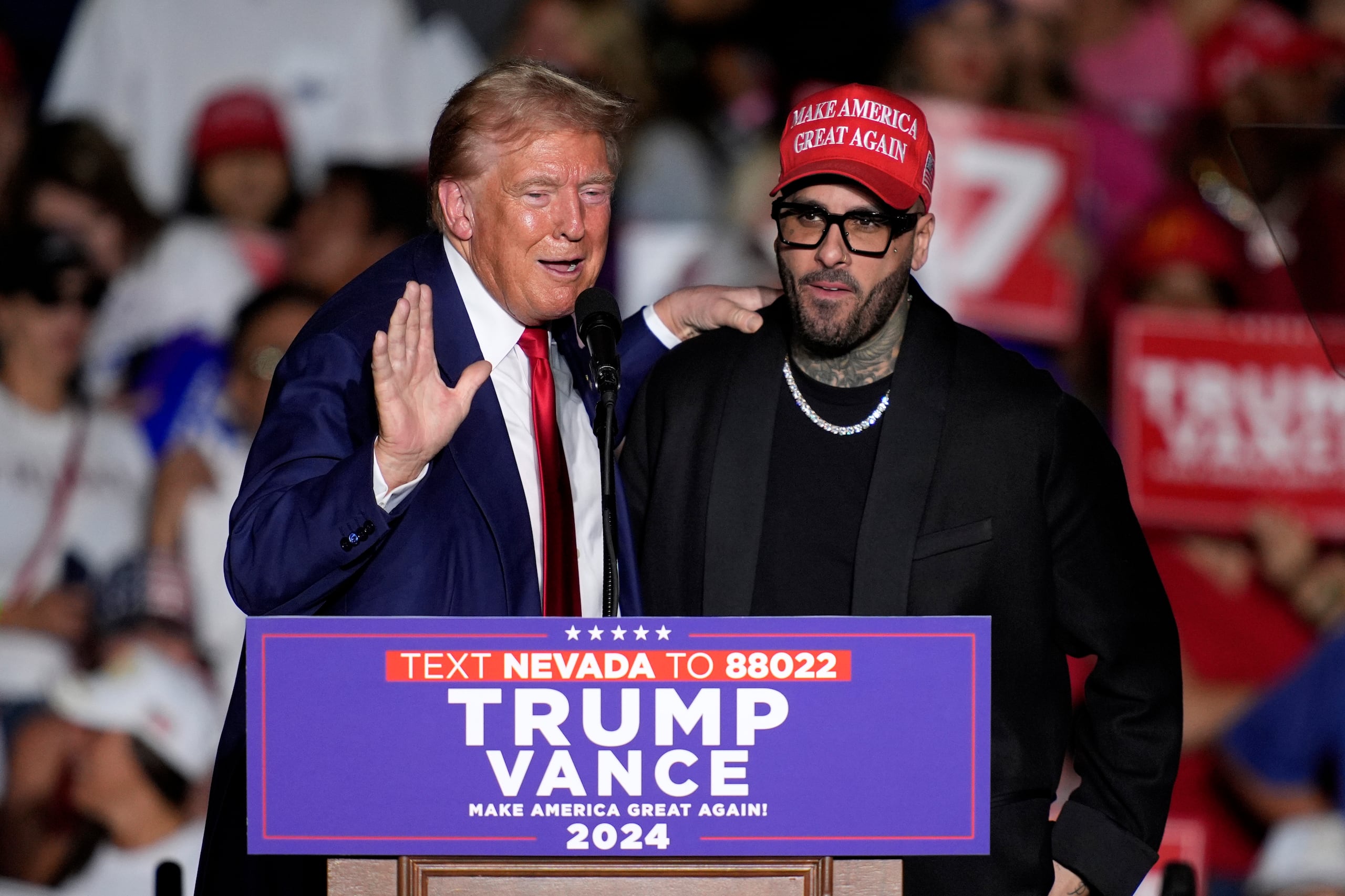 El president Donald Trump y Nicky Jam