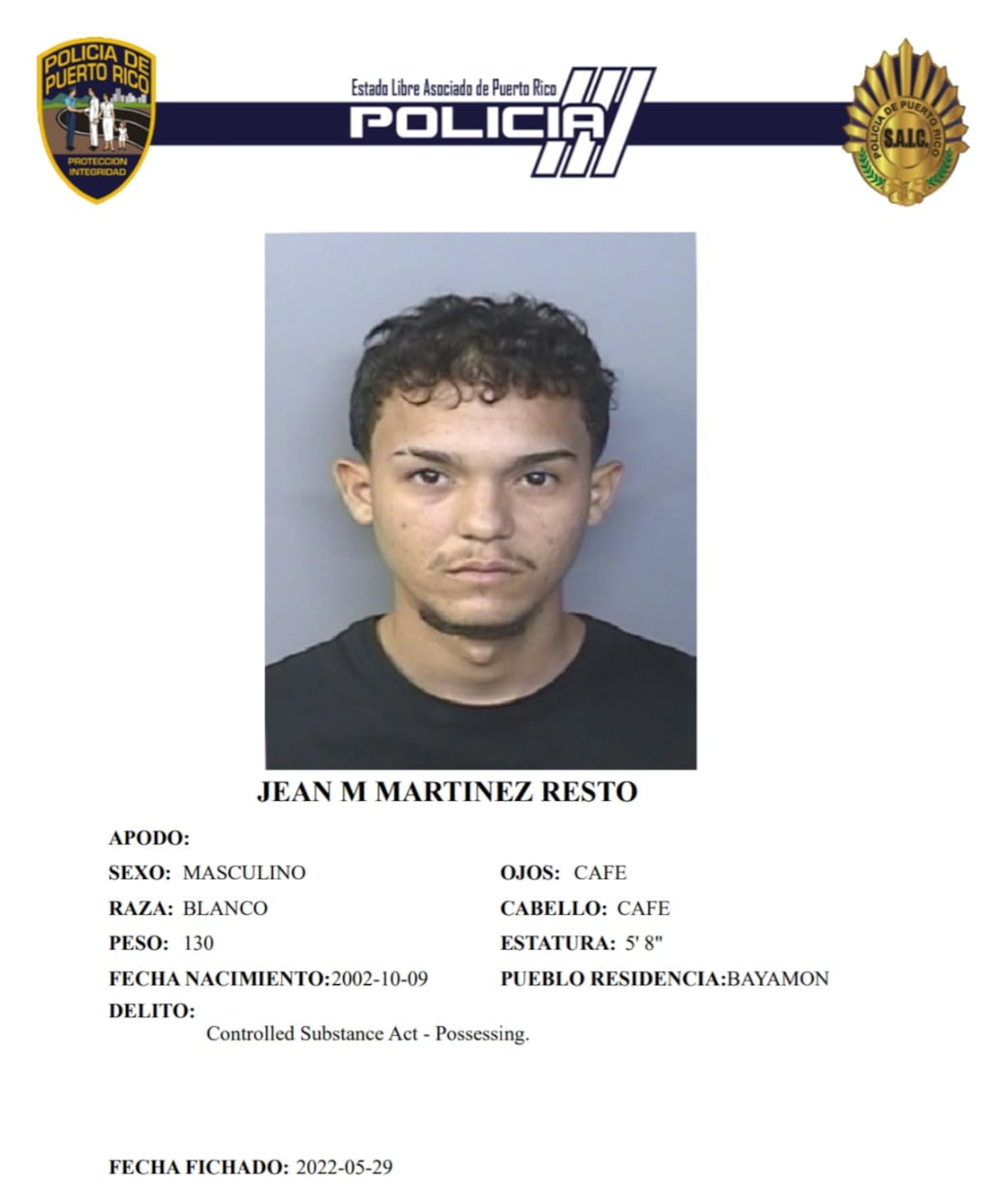 Jean M. Martínez Resto, fue asesinado en en la entrada del hospital Bayamón Medical Center.