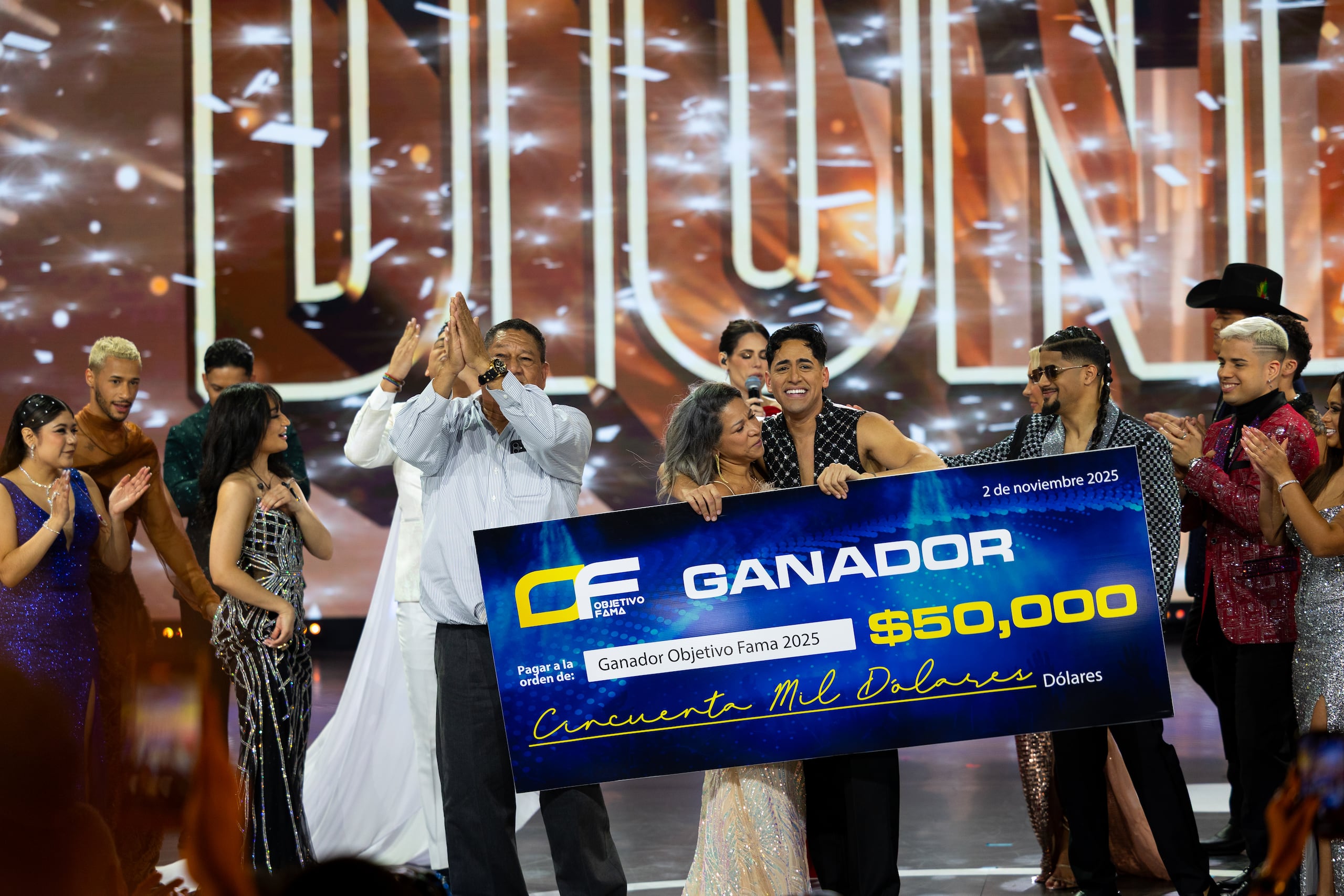 Dionicio se impuso de esta manera a los otros tres competidores, Cristian Diana (segundo lugar), Yancy Abril (tercera) y Sheila Miranda (cuarta).